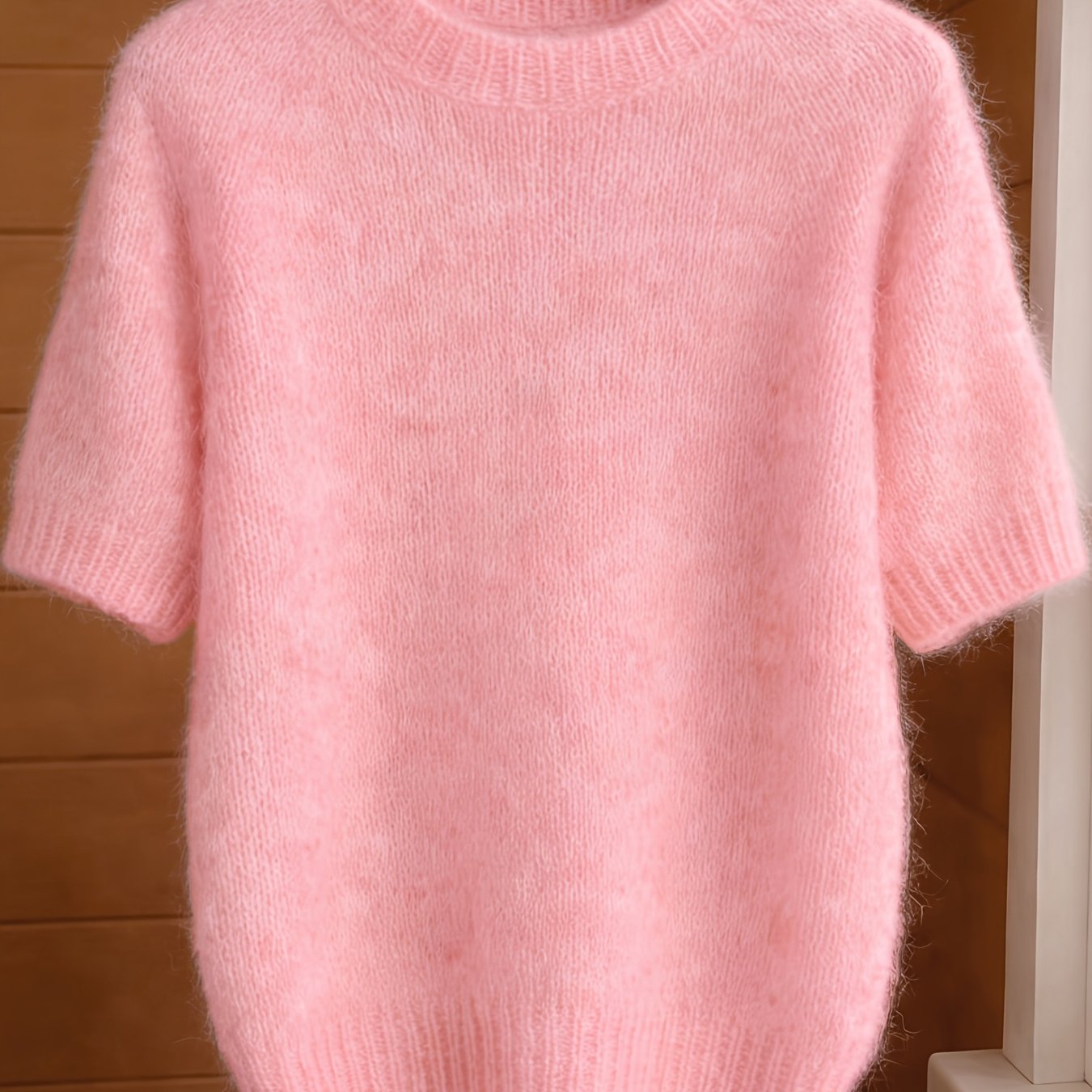 E-shop Eleganter Damen-Pullover im französischen Stil mit weichem Rundhalsausschnitt, geeignet für den Frühling, Sommer Herbstübergang