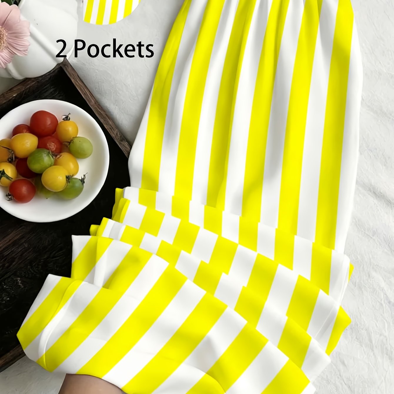 TEMU Solid Color Size-label Straight-leg Pants For Ladies