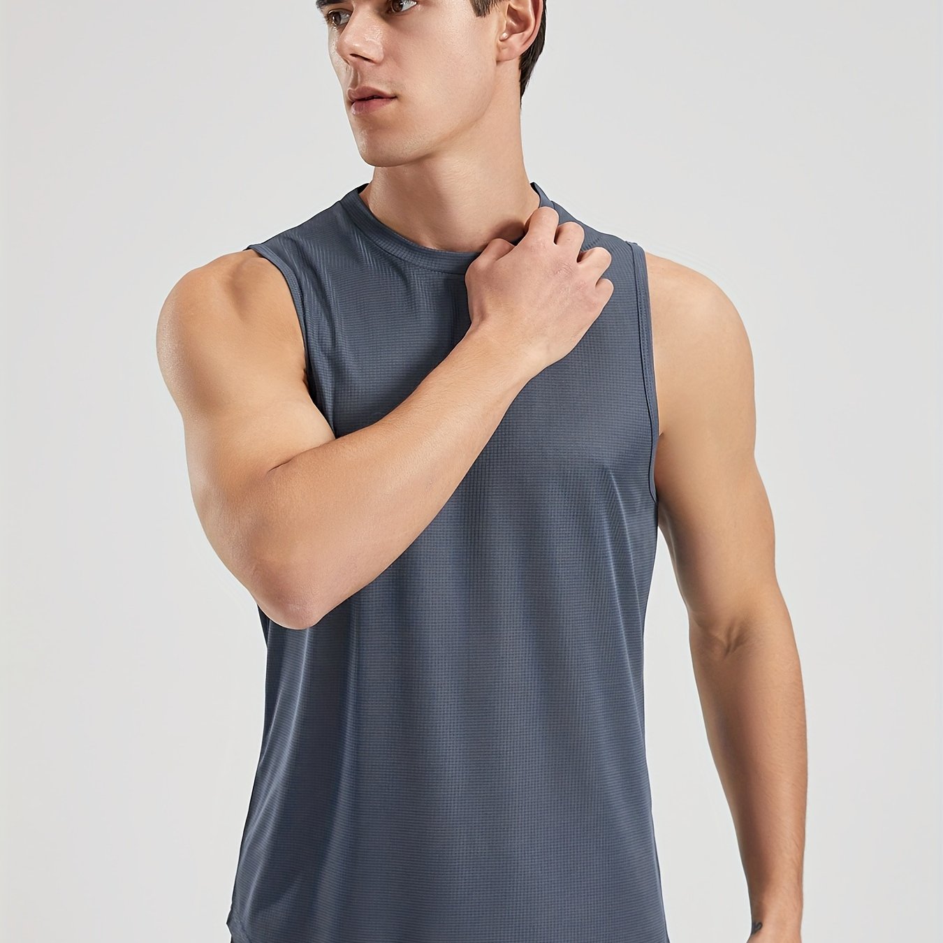 E-shop Middle East Herren Sportweste Schnelltrocknendes Atmungsaktives Oberteil für Fitness Laufen Mode Casual Schnelltrocknendes T-Shirt Ultraleicht