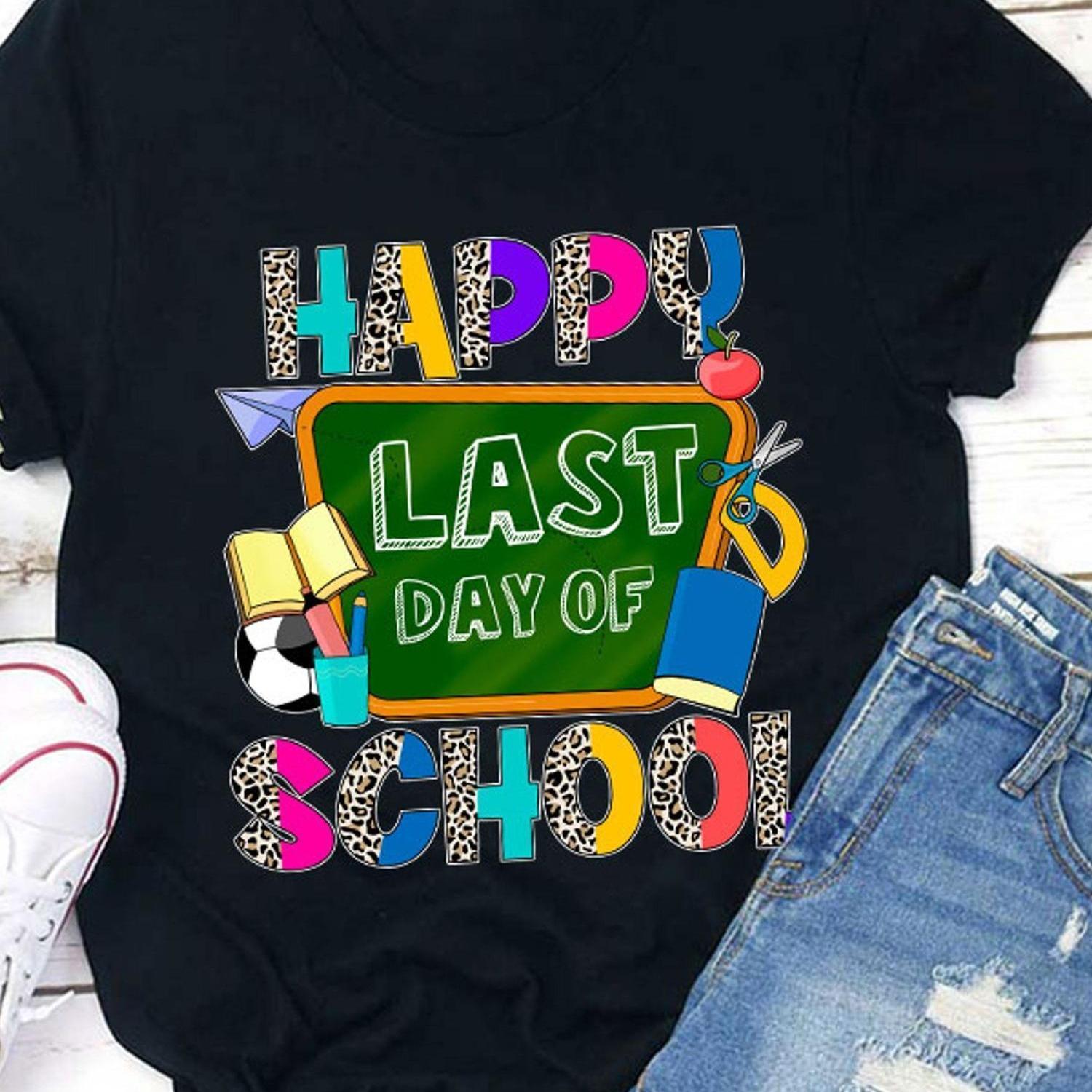 TEMU Happy Of School Stationery T Shirt