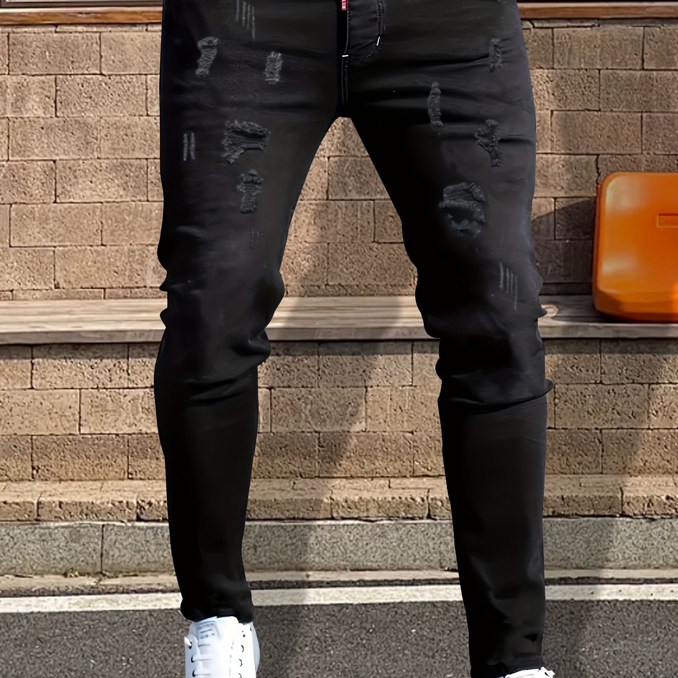 Men's Versatile Black Jeans