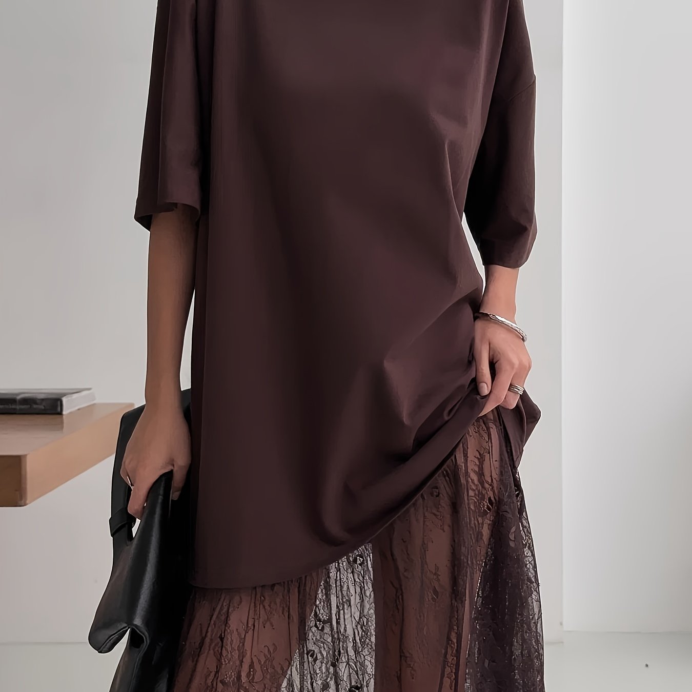 2026 Summer New Arrival Fashion Casual Lace Splicing Dress