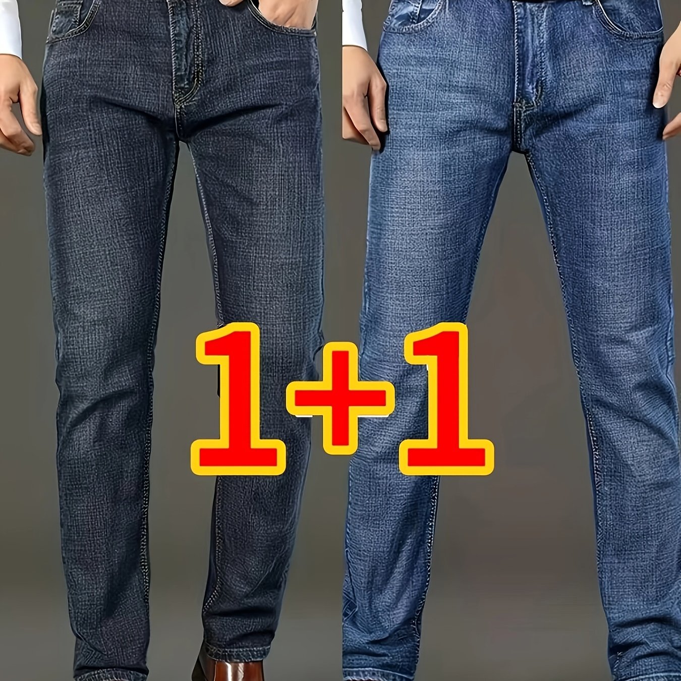 Semi-formal Jeans, Men's Casual Stretch Denim Pants, Suitable For Business In East