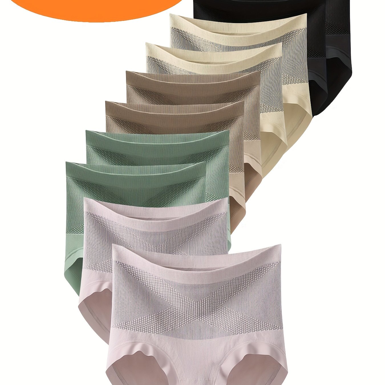 Image of 10pcs Seamless High-waist Tummy Control Lift Women's Waist-cinching Shapewear Panties (panties And Shape Shorts) (suggested For S-xxxl Size)
