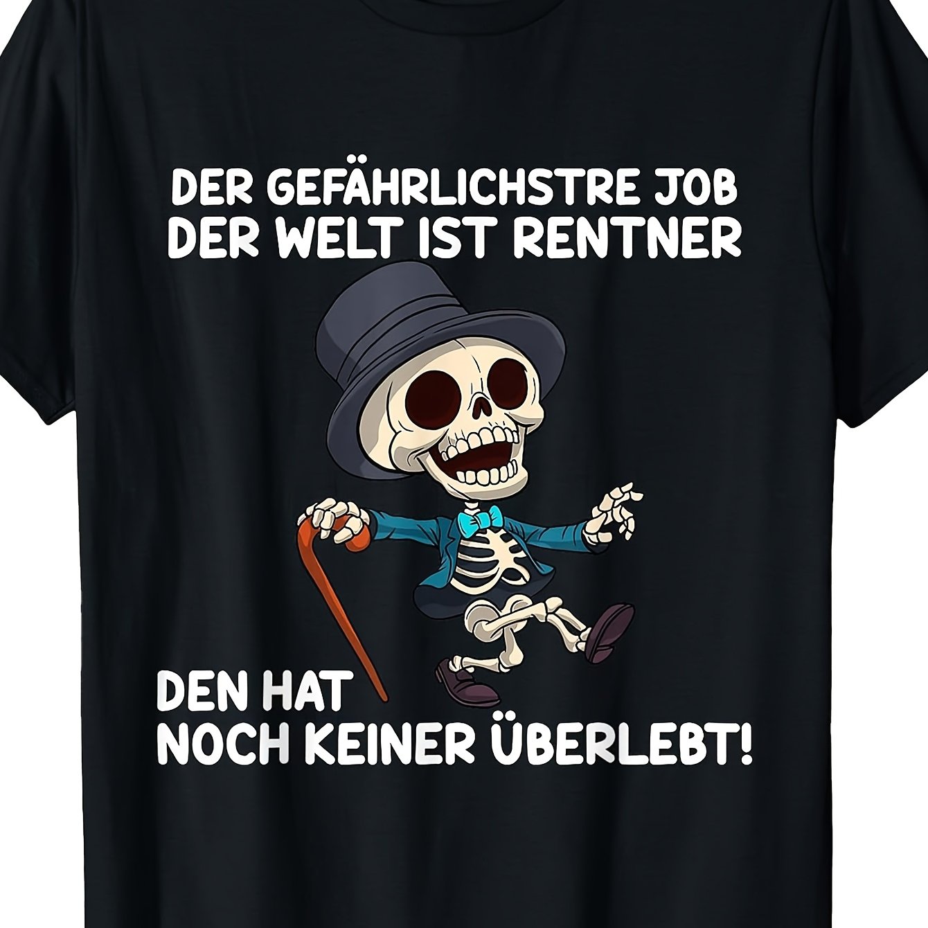 Image of T-shirt With German Text The Most Job In The World Is Being A Pensioner, Black Unisex T-shirt Classic Perfect For Home|outdoor|work|gifting (birthdays|valentine's Day|mother's Day) All Sizes Unisex