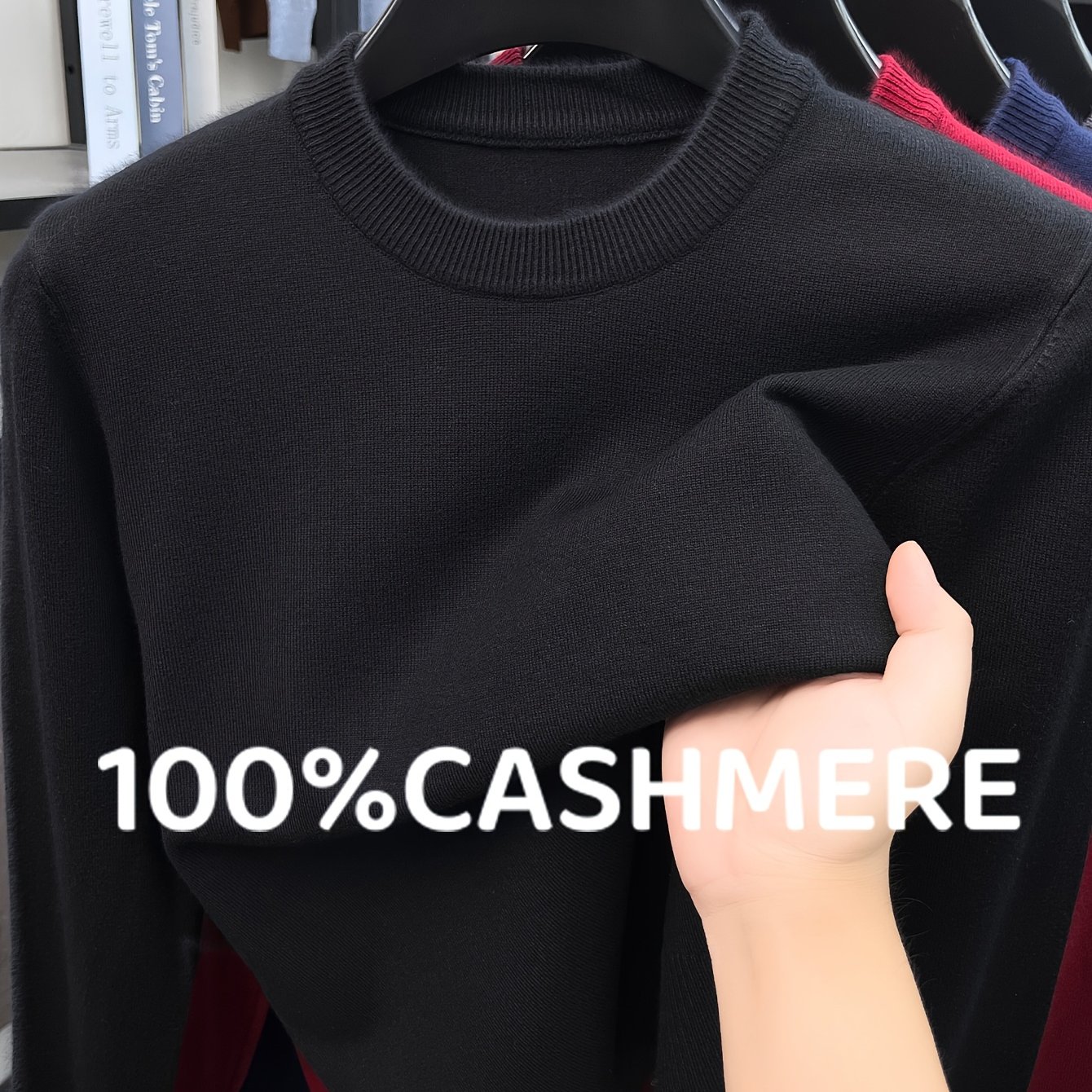 Image of 2026 New Arrival 100% Cashmere Sweater Knitwear Base Layer Soft And Comfortable Men's Cashmere Knit Sweater Ideal For Casual Wear Autumn Winter Regular Fit