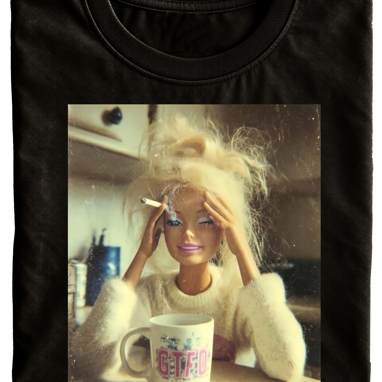 E-shop 2026 Neues Lustiges Vintage Puppengesicht Meme Shirt Geschenk für Frauen Sarkastisches Puppengesicht Shirt Virales Internet Shirt Peinliche