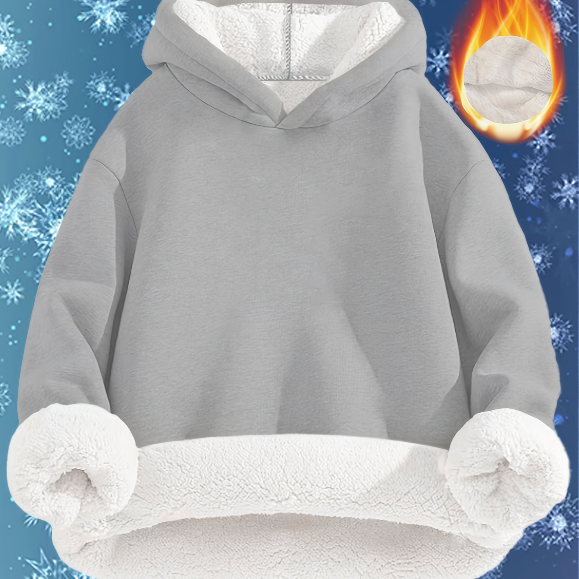 Women's Comfortable Hooded Autumn Winter Casual Sweatshirt, Outdoor Street Style, Warm Pullover For