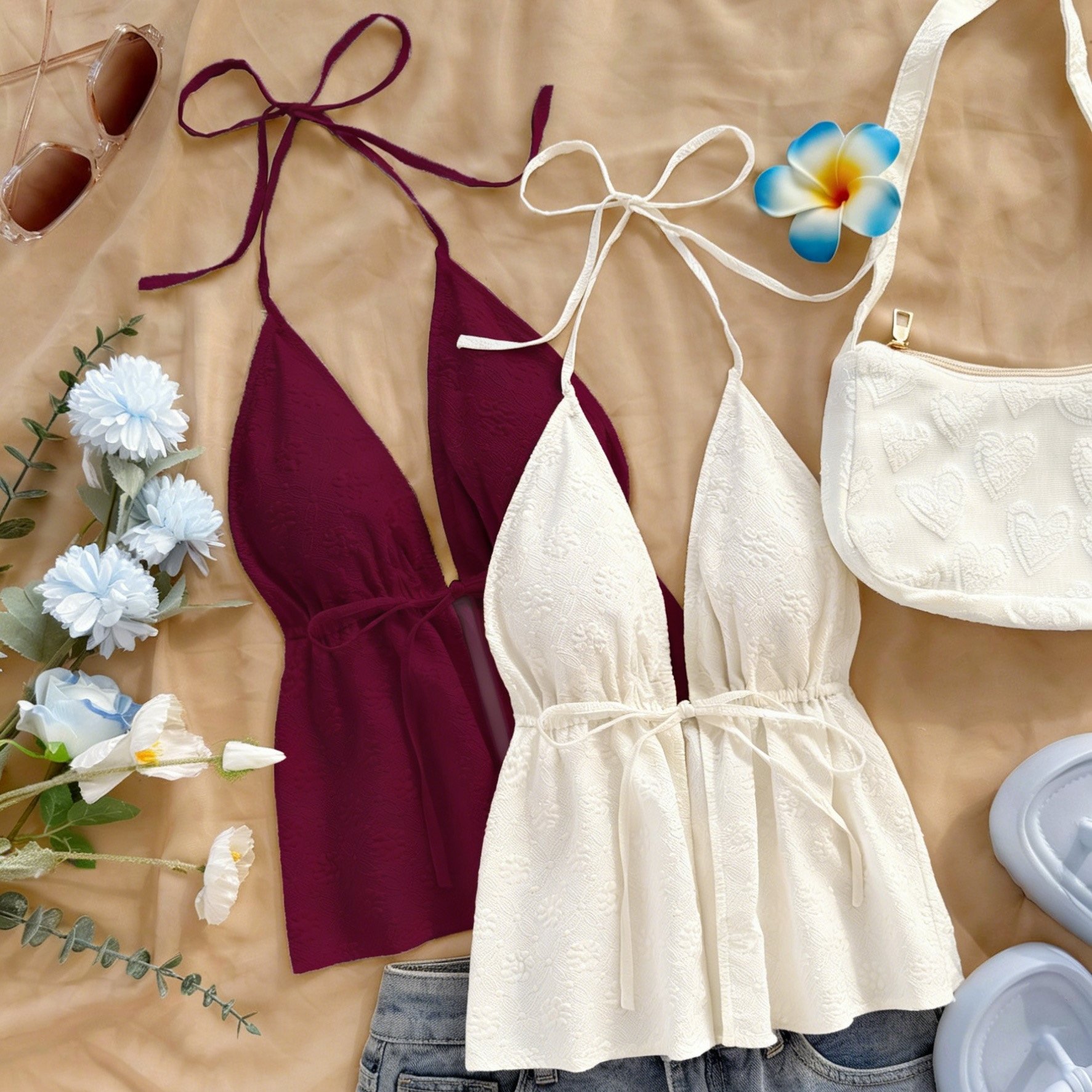 E-shop Damen Süß-Scharf Halterneck Top 2er Set