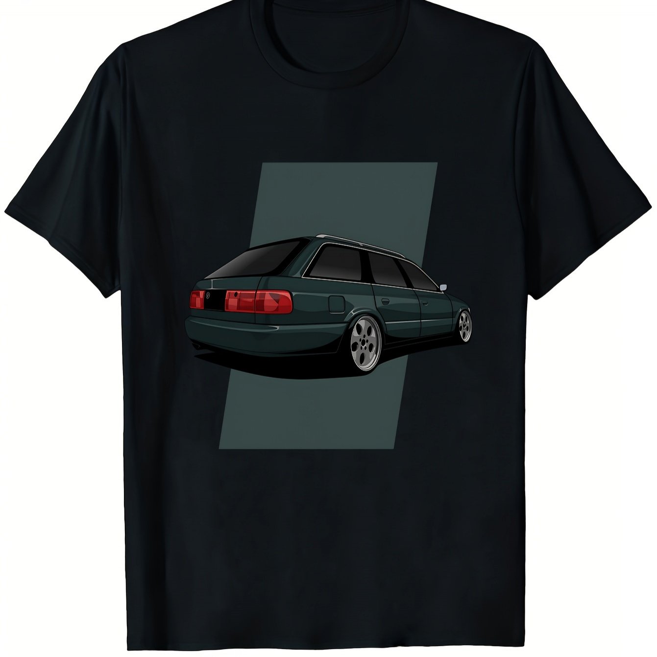 Image of Plus Size Men's Retro Graphic T-shirt Featuring A Design By Low C4 , Ideal For Everyday Wear