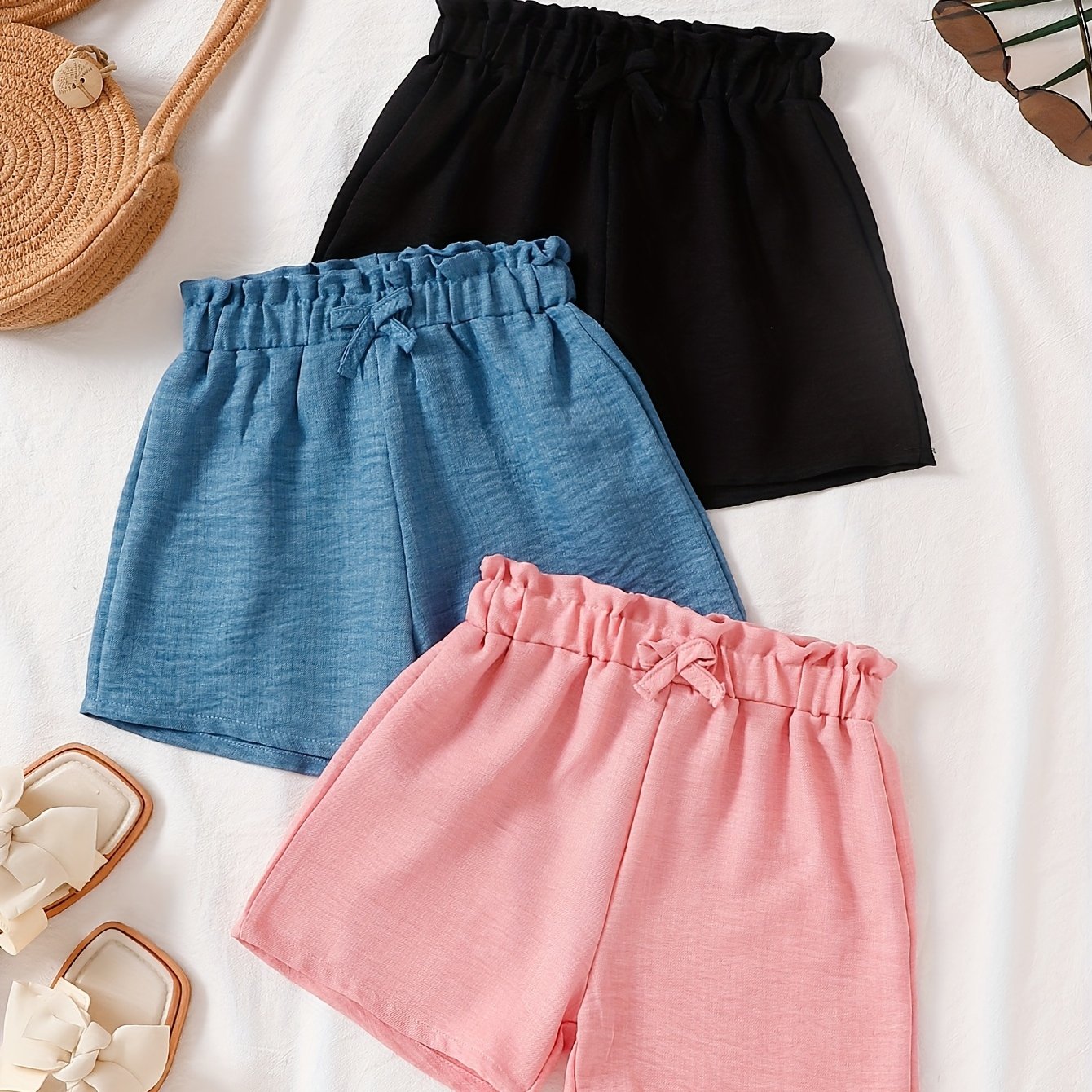Girls Easter Gift Set Of 3pcs Shorts For Ramadan Girls