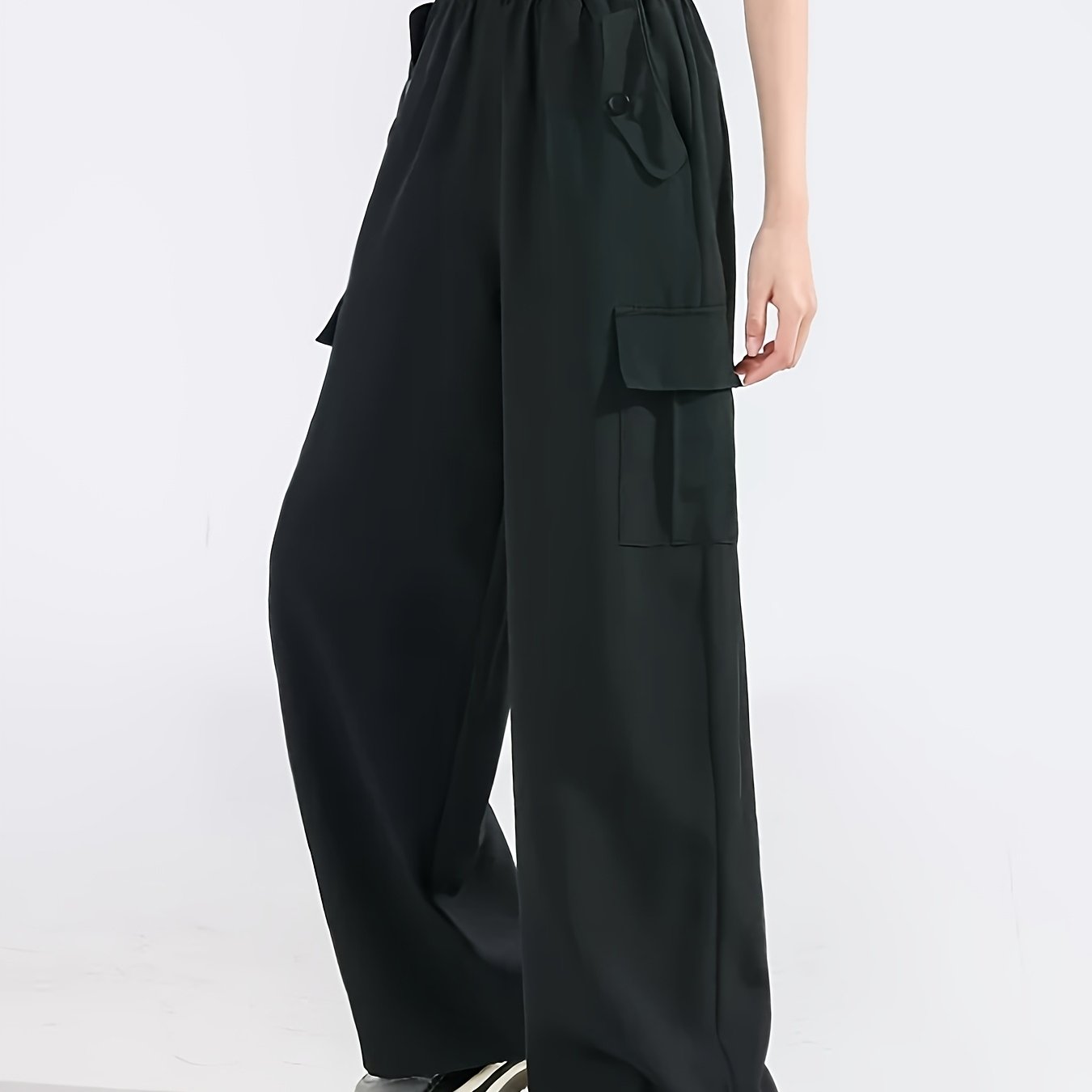 Summer Wide-leg Pants For Girls Made Of Fabric, Loose-fitting Cargo Pants For Older Girls, A Gift For Children, Suitable For Young Girls And Teenagers, For Outdoor