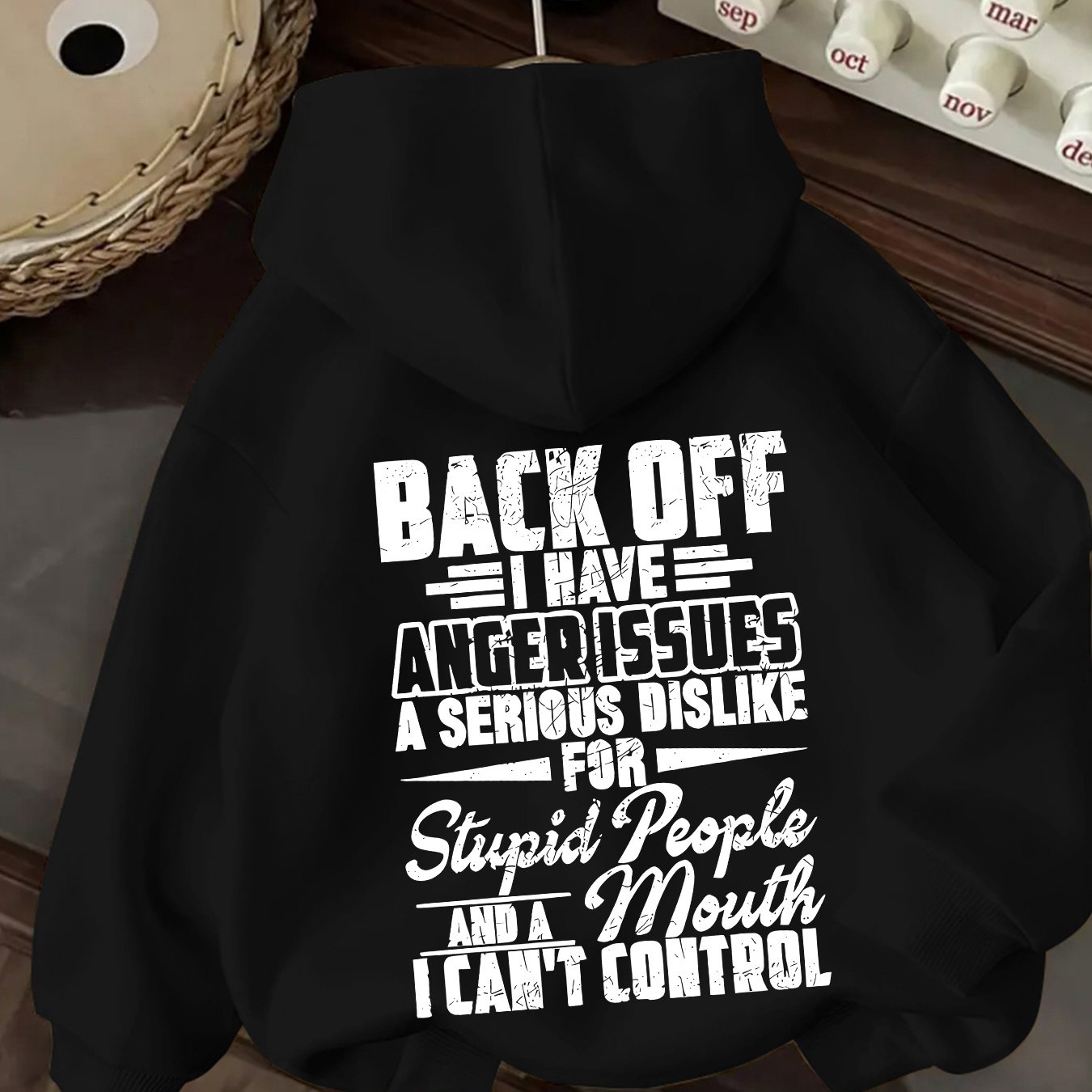 TEMU Letter Print Hoodie, Women's Casual Pullover Sweatshirt, Suitable For Winter And Autumn, Women's Fashion Hoodie
