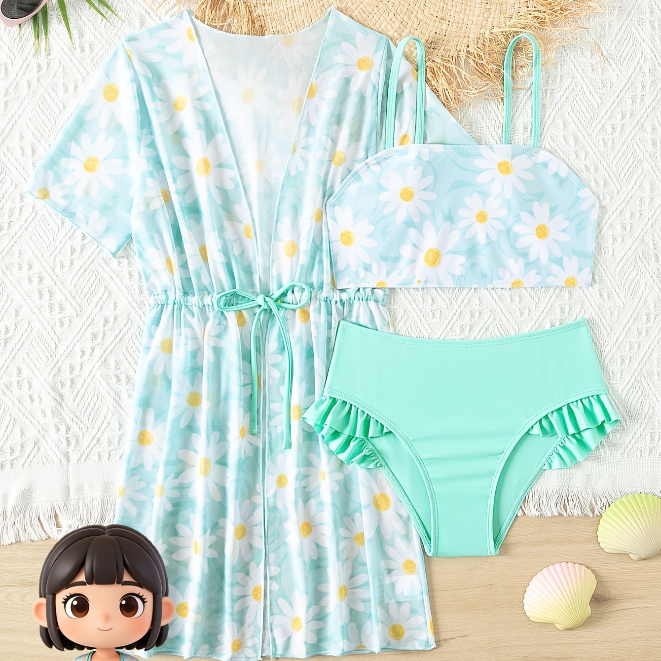 Girls' Swimsuit Set