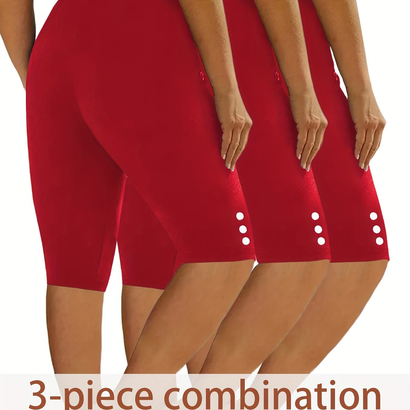 TEMU 3pcs Casual Sport Leggings Shorts