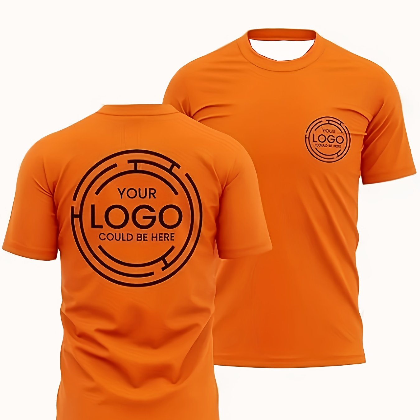 TEMU Customized Men's Quick-dry T-shirt-moisture Wicking Customized Printed Crewneck Fitness Shirt, Suitable For Sports And Casual Wear, Durable
