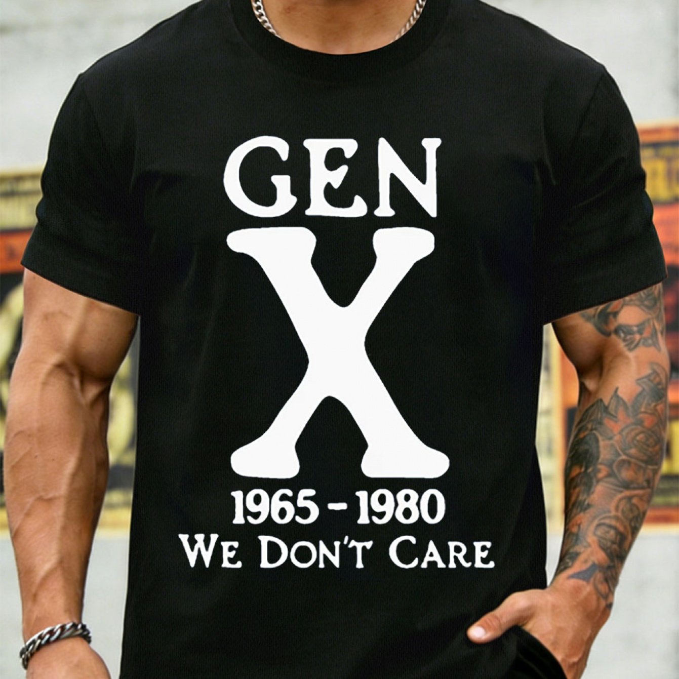 TEMU Plus Size Men's Theme Short Sleeve, 1965-1980s Vintage Quick-dry T-shirt, Niche Nostalgia Style Half Sleeve, Casual /retro Outfit Versatile Top