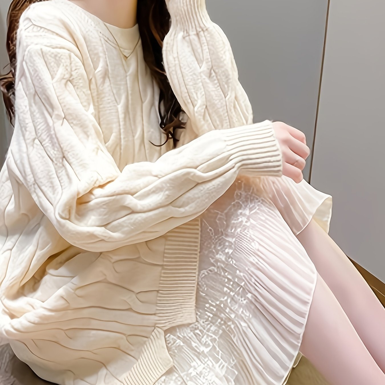 TEMU Lace Sweater Dresses, Twist Sweater Dresses