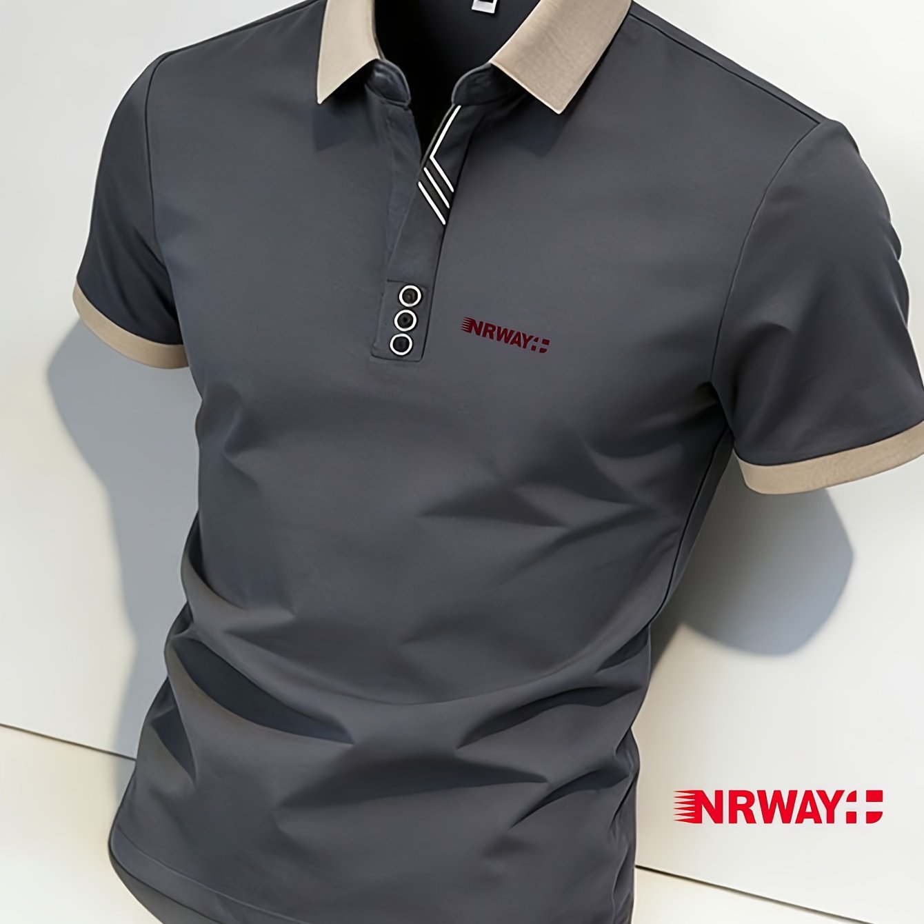 Image of Nrway Men's Graphic T-shirt: Designed For . Premium Fabric Menswear Top With Stylish Printed Logo. Ideal For Casual , A Day At Or A Relaxed -up . A Perfect Blend Of Fashion And Co