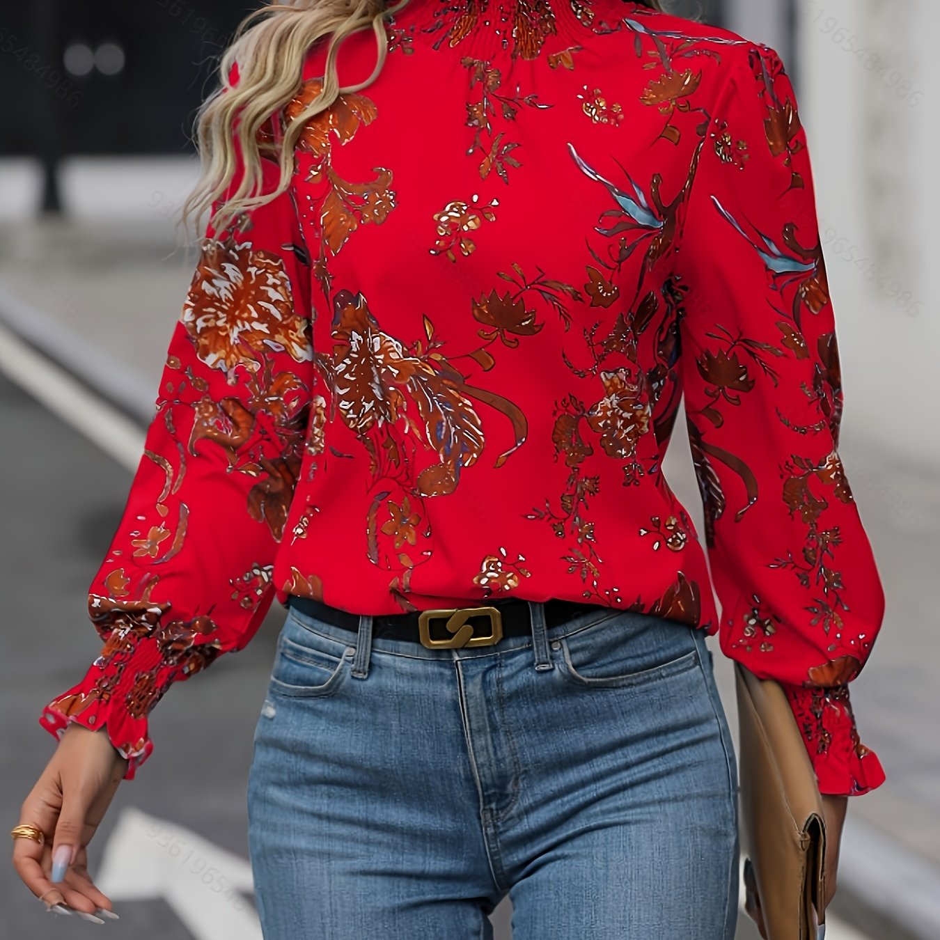 Elegant Women's Button- Shirt