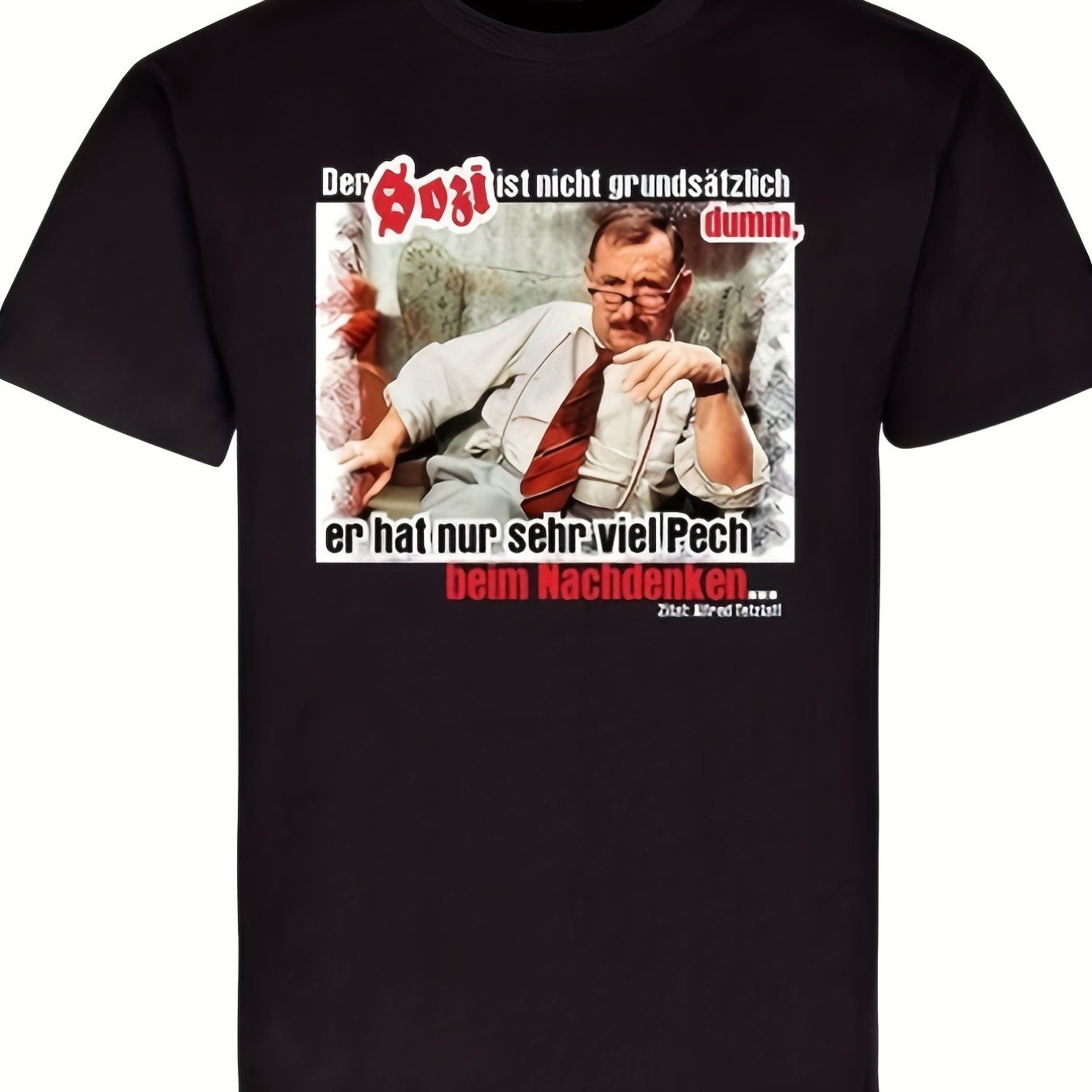 Men's East Series T-shirt - Tetzlaff Partner Ist Nicht Retro Comedy Design | Vintage German Drama Tee, Machine Washable, Crew Neck, Long Sleeve, Stretch Fabric, Casual Wear