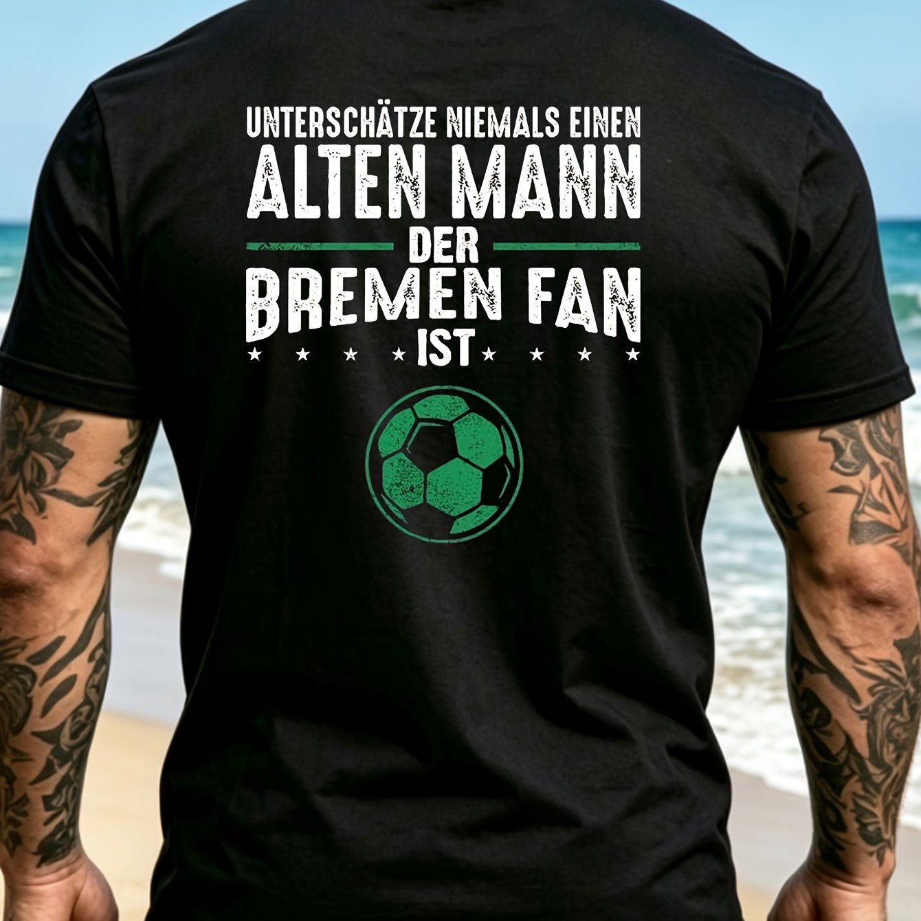 Fan Old For Man Football Gift Men's T-shirt Men's T-shirt Classic Perfect For Home Outdoor Gifting Work Birthdays Valentine's Day Mother's Day Unisex Back Outdoor Leisure Breathable