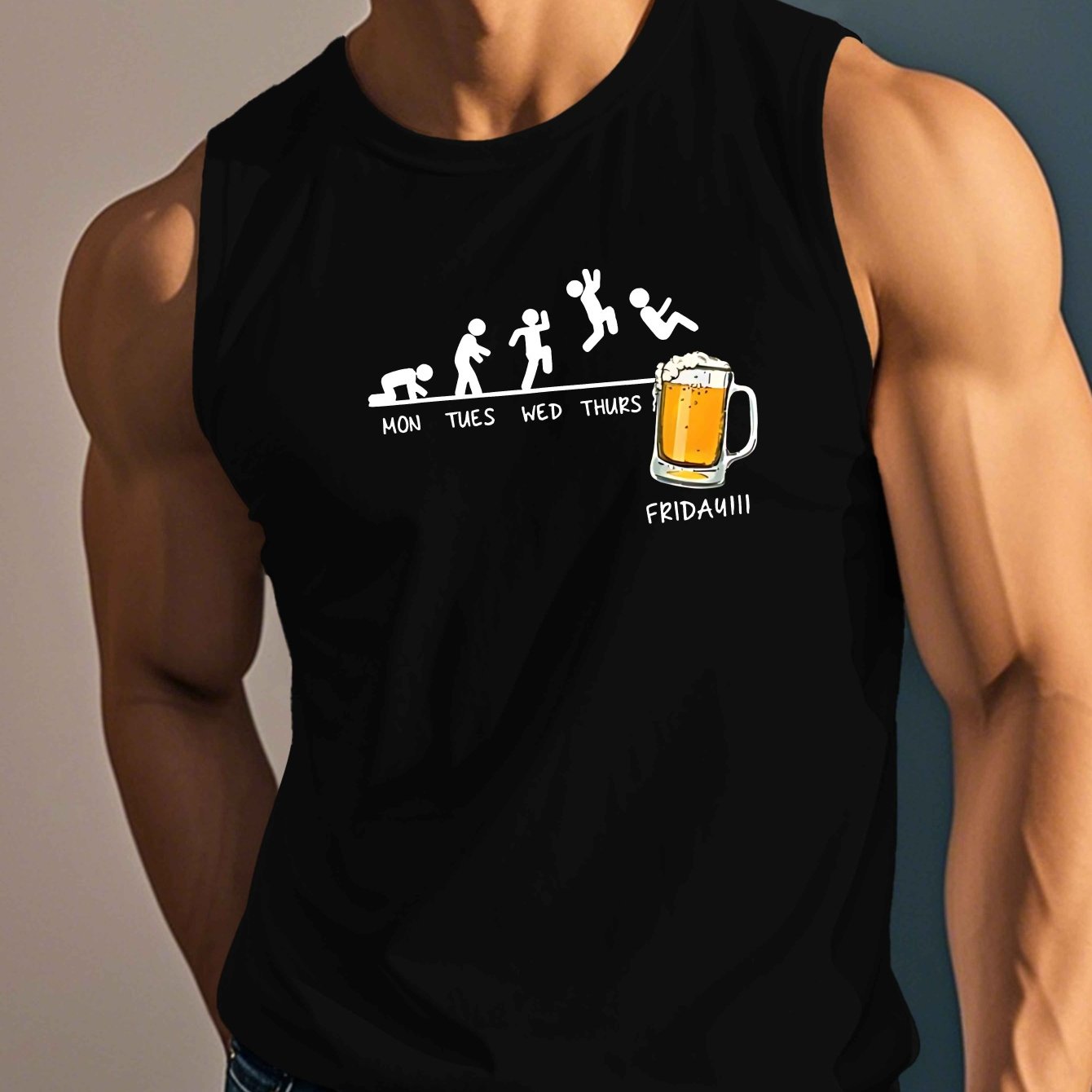 TEMU Gilet pour Hommes Taille Standard de Bière, Tenue Décontractée d'Été | Gilet à Motif Géométrique | Gilet Lavable en Machine