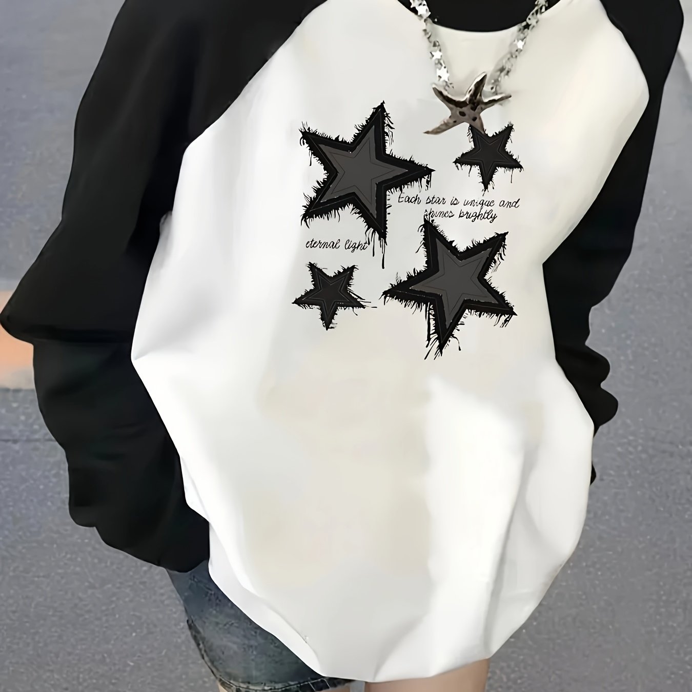TEMU D89 - New Y2k Long Sleeve T-shirt Top - Women's Autumn Fashion Shoulder-to-shoulder Long Sleeve T-shirt, Spring And Autumn Casual Shirt, Machine