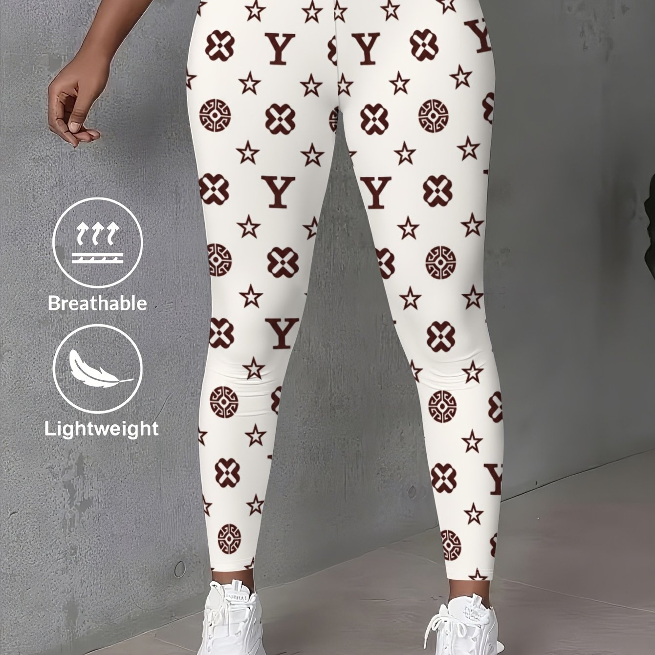 TEMU Women's Printed Leggings - Premium Super Soft And Comfortable With Prints