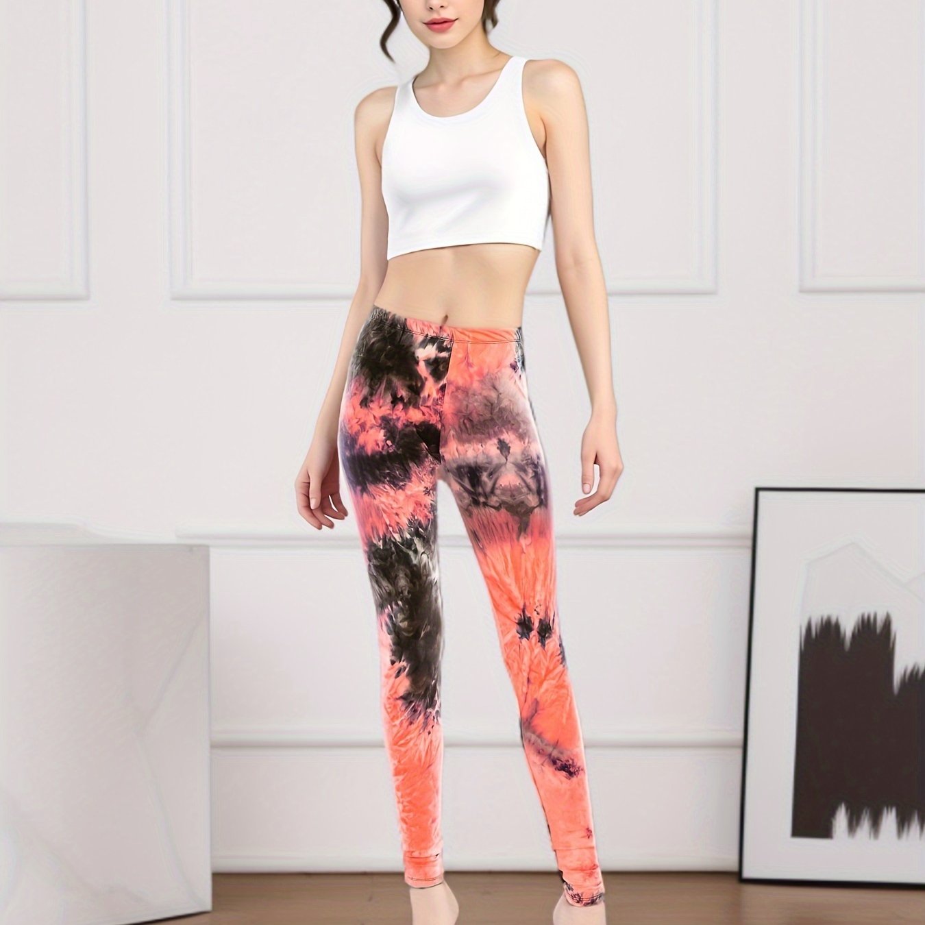 Temu – TEMU Print Skinny Capris Leggings, Casual Leggings For , Women’s Clothing