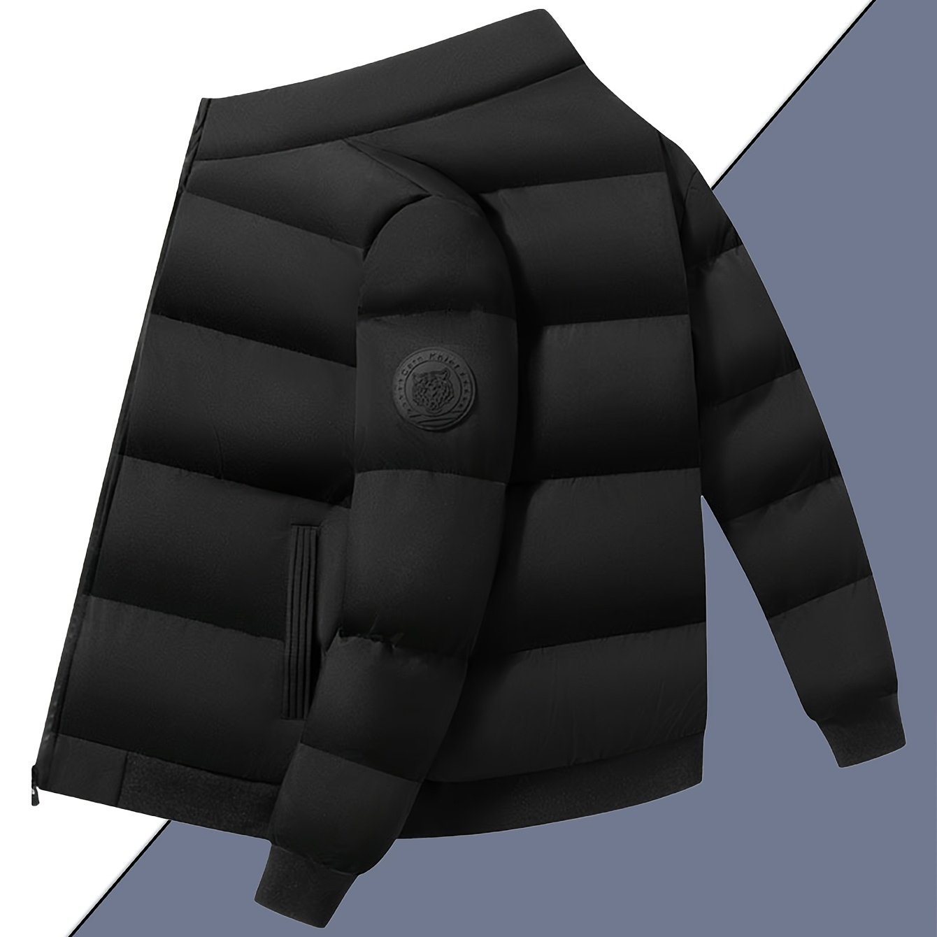New Autumn/winter Thickened Warm Windproof And Cold-resistant Casual Padded Coat, Solid Color, Comfortable And Versatile Outdoor Mountaineering Sports Jacket