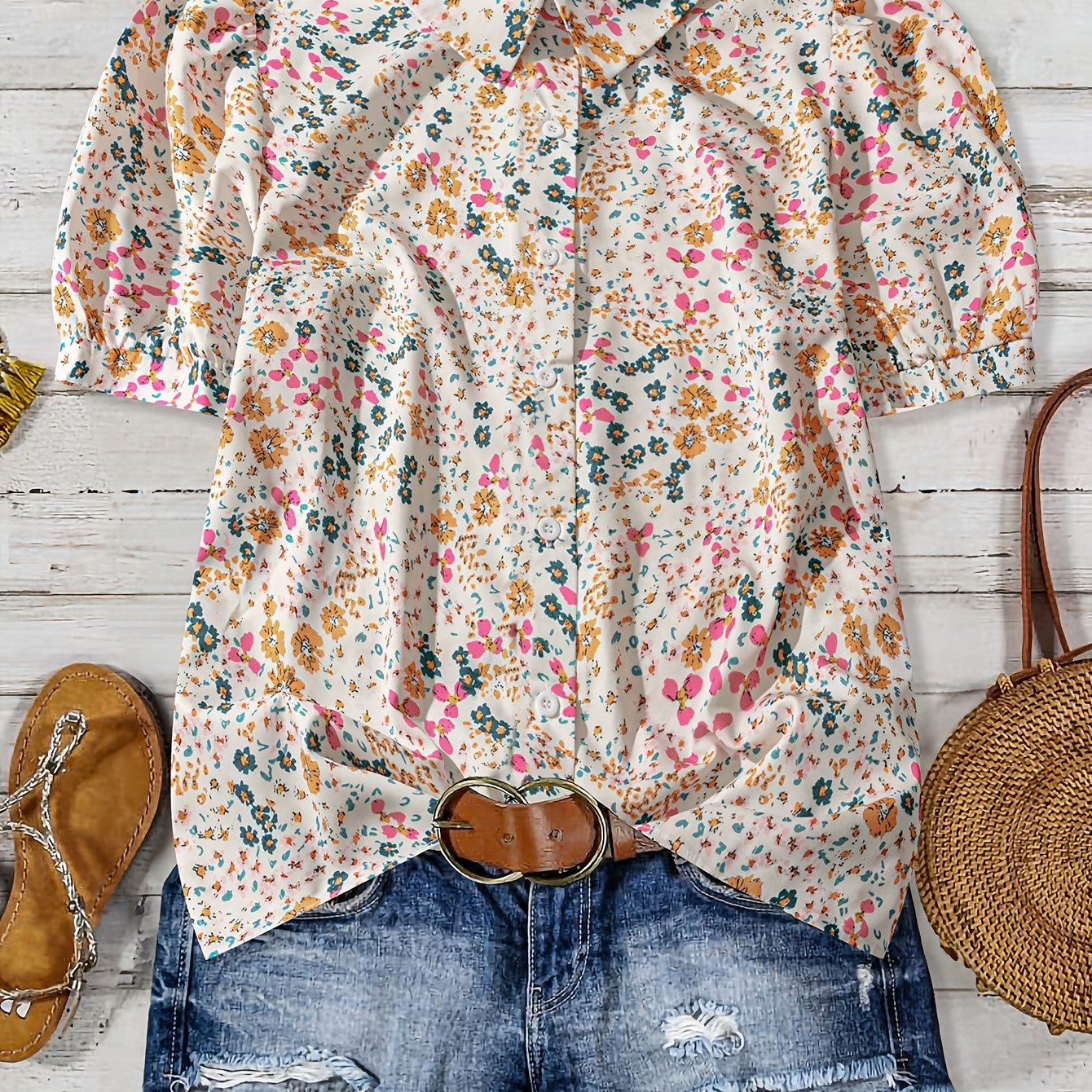 E-shop Damen Polo Hemd mit Mode-Druck
