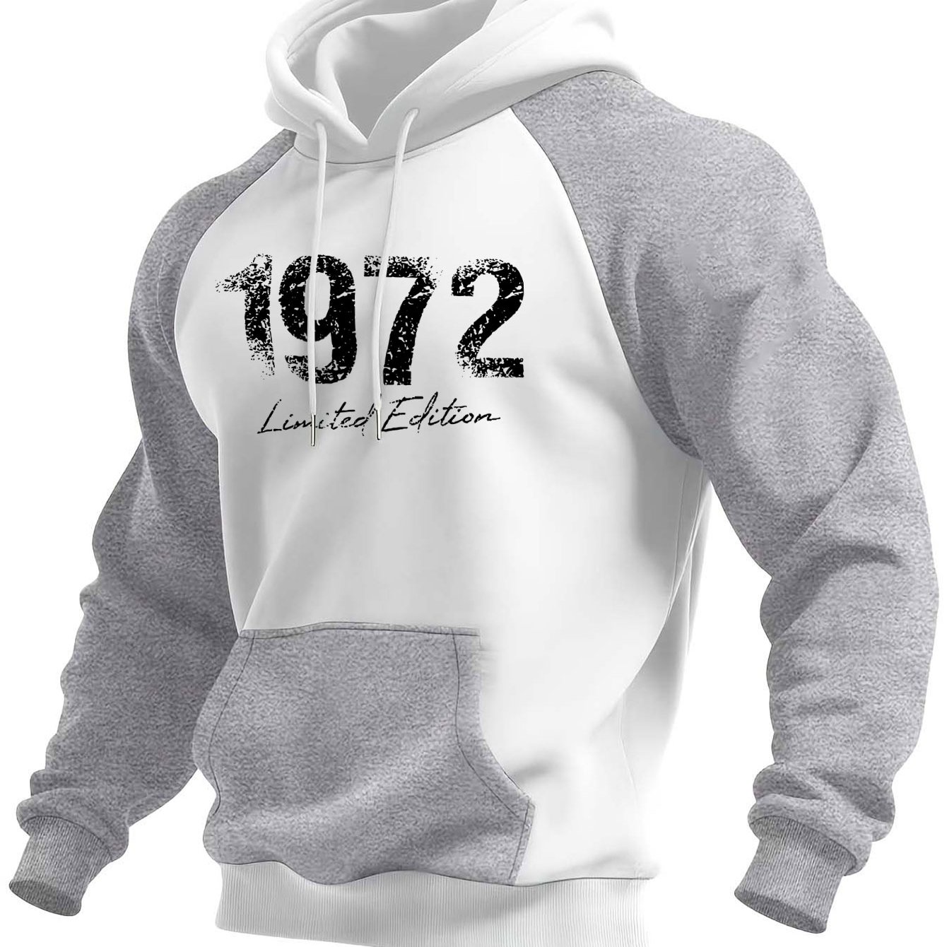 TEMU Men's Fashion Trendy Print Hooded Sweatshirt Casual Streetwear Pullover