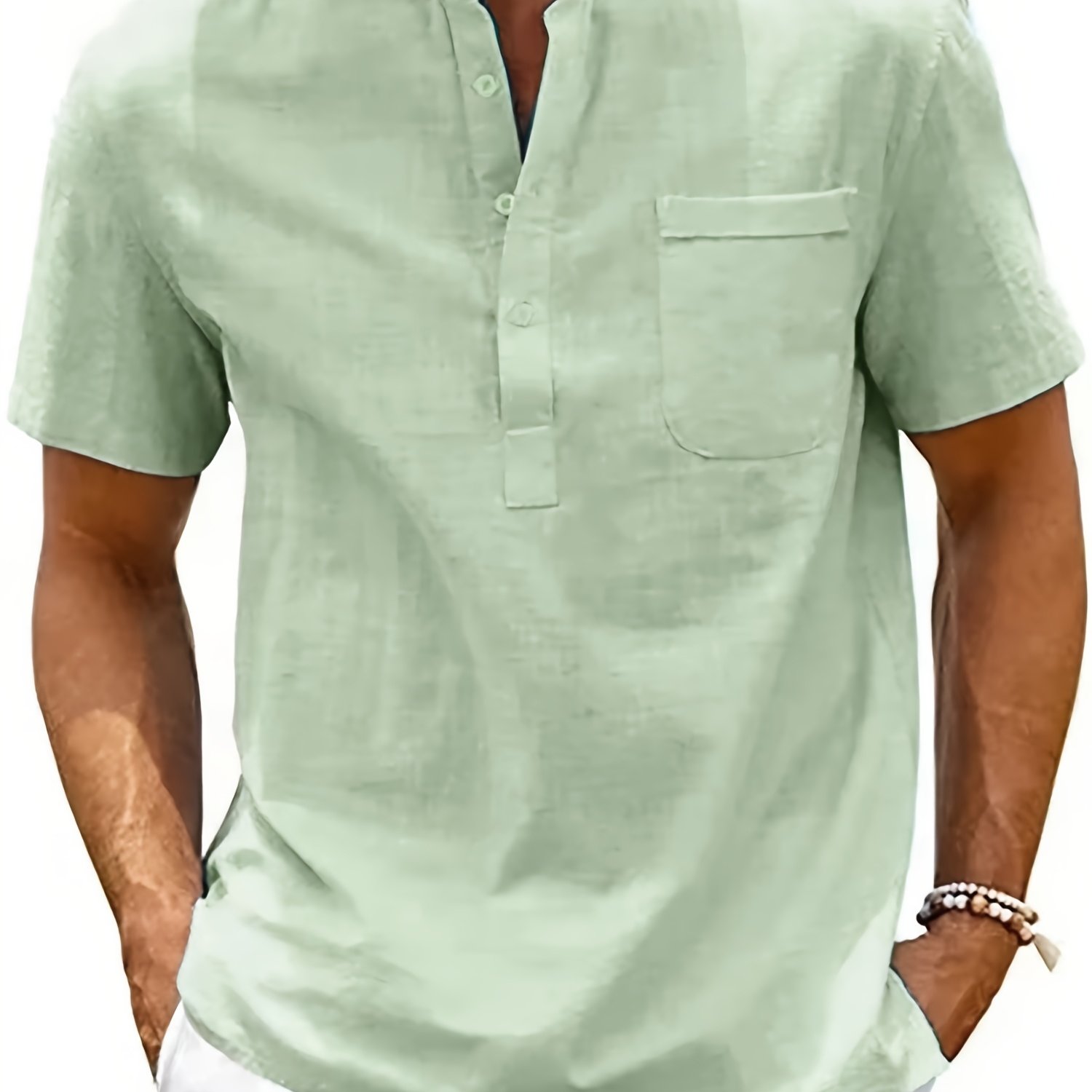 Men's Casual Shirt, Summer Short Sleeve, Lightweight And Breathable, Simple And Stylish, Versatile Casual Shirt