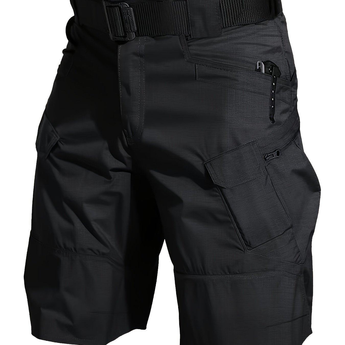 E-shop Taktische Cargo-Shorts für Herren, mit mehreren , reißfest, verschleißfest langlebig, einfarbige Sommer-Shorts, geeignet für Wandern im Freien,