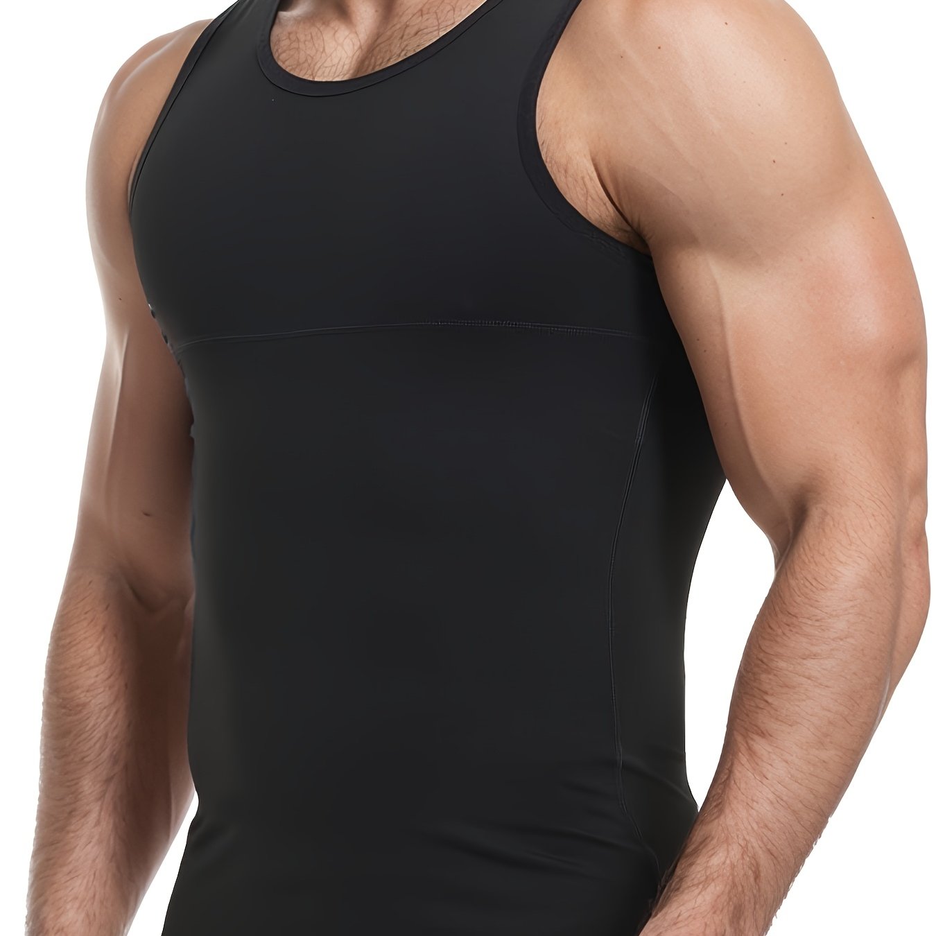 Men's Shapewear - Abdominal Control Slimming Device - Nylon And Nylon Shot Fabric -