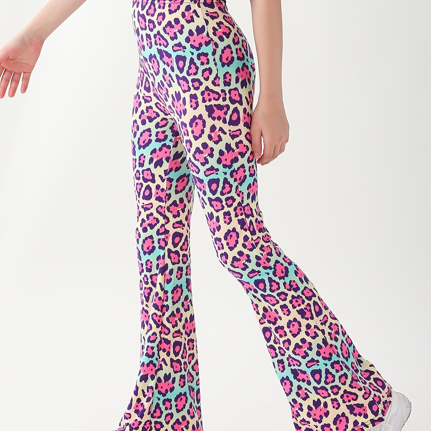Super Prints Girls Bottom Bell Leggings Tight Flare Pants
