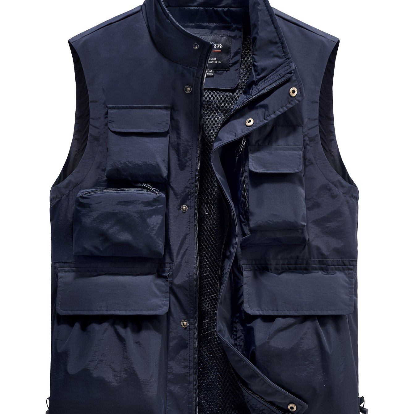 TEMU 2025 's Casual Summer Vest Multi-pocket Outdoor Climbing Vest Lightweight Fishing Vest