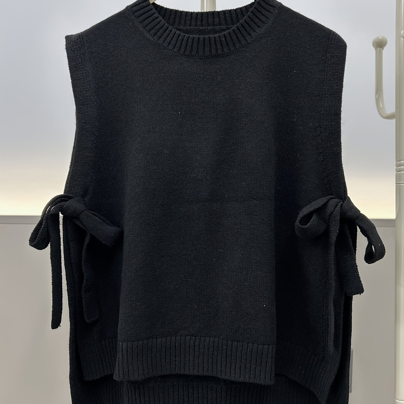 Plus Size, Women's Round Neck Solid Color Vest, Plus Size Pullover Top