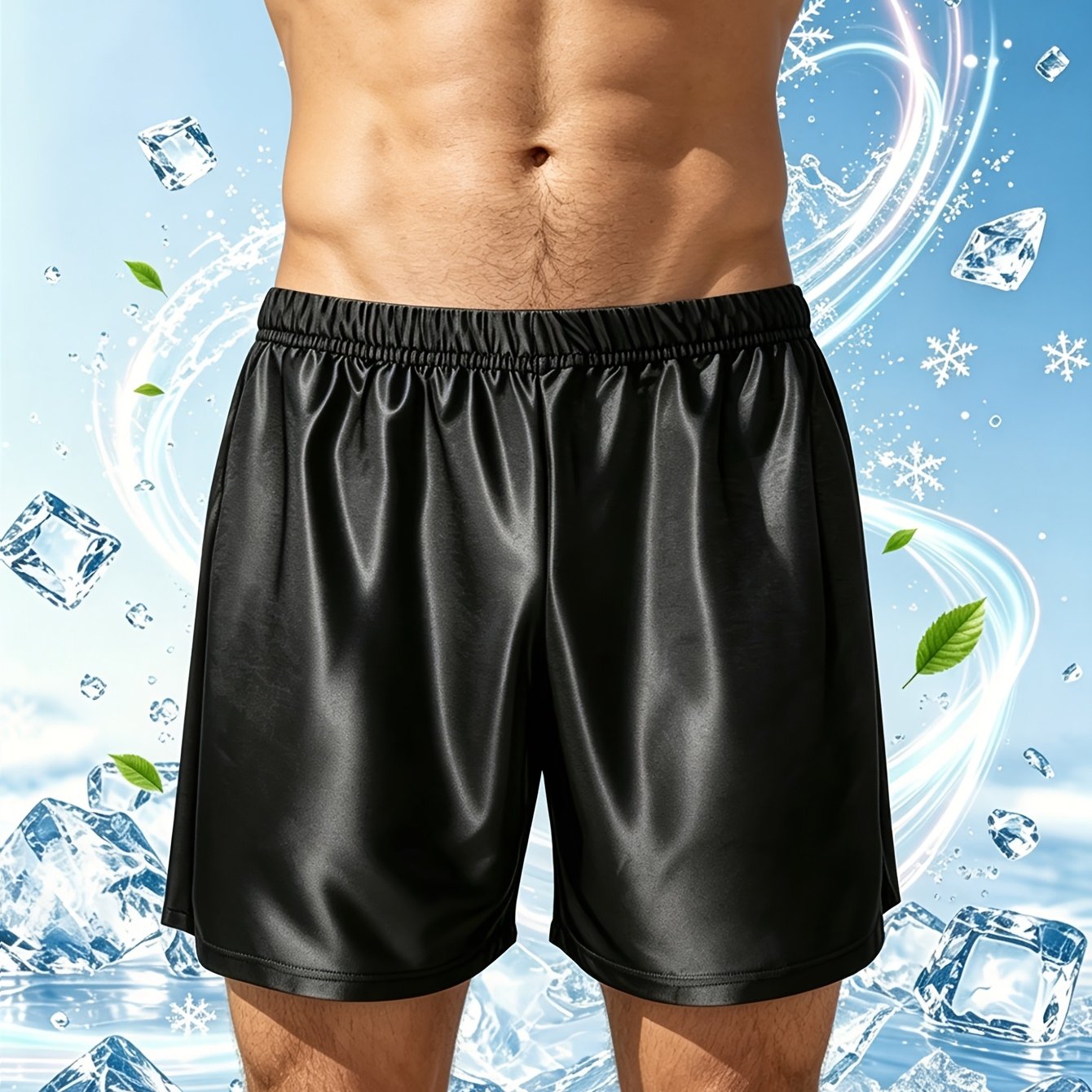 TEMU 1pc Men's Boxer Shorts, From With Soft, Touch. Featuring Comfortable Stretch For , Ultra Thin, Breathable And Quick-drying. Sexy Semi-sheer