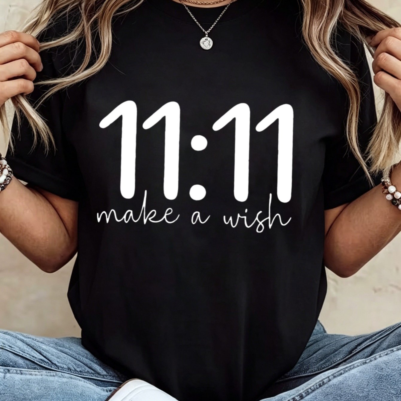 TEMU 's T-shirt Eleven Eleven Make Casual Round Neck Top Suitable For Spring And Summer Shirt Women's Tops Retro Base Shirt Going Out For Leisure And