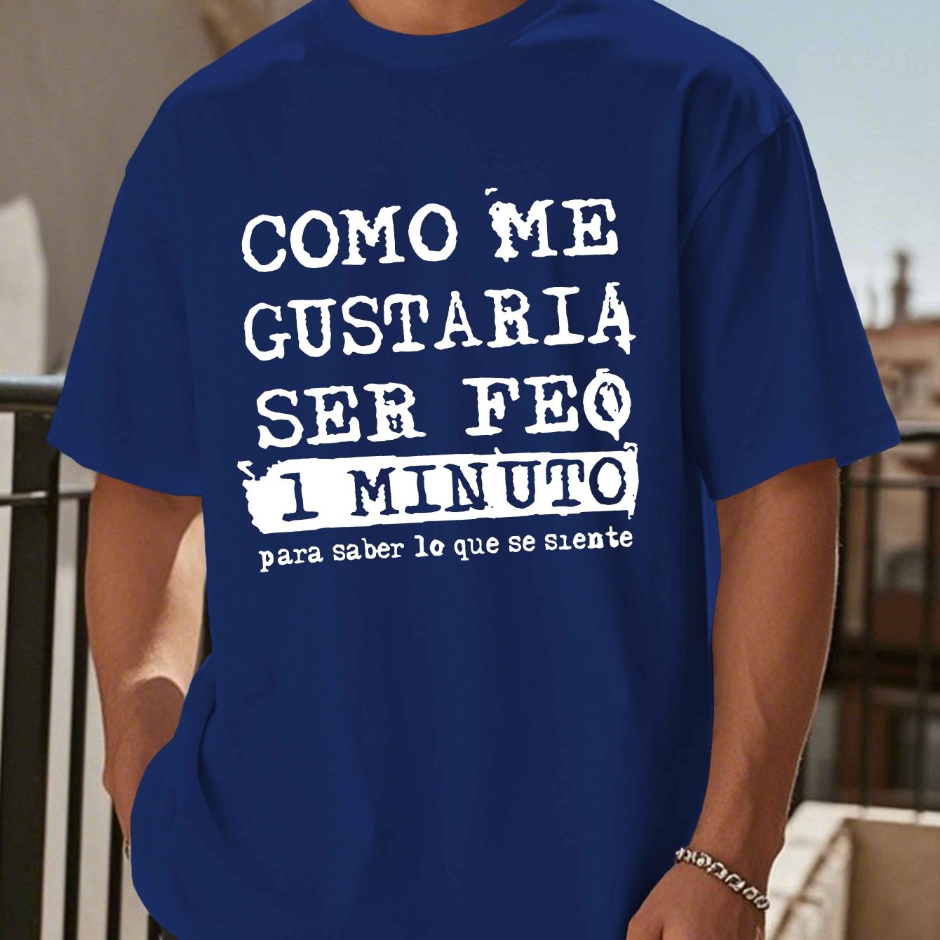 TEMU Camiseta de Manga Corta para Hombre - Top en Español