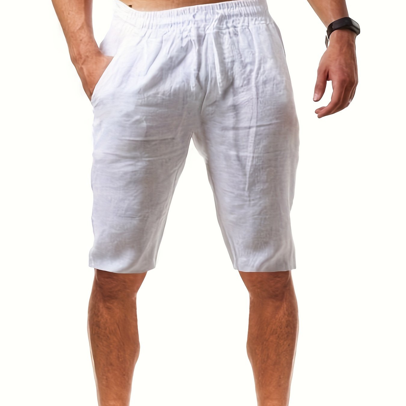 TEMU Shorts With Drawstring And , Casual And Breathable Shorts For Summer And Beach