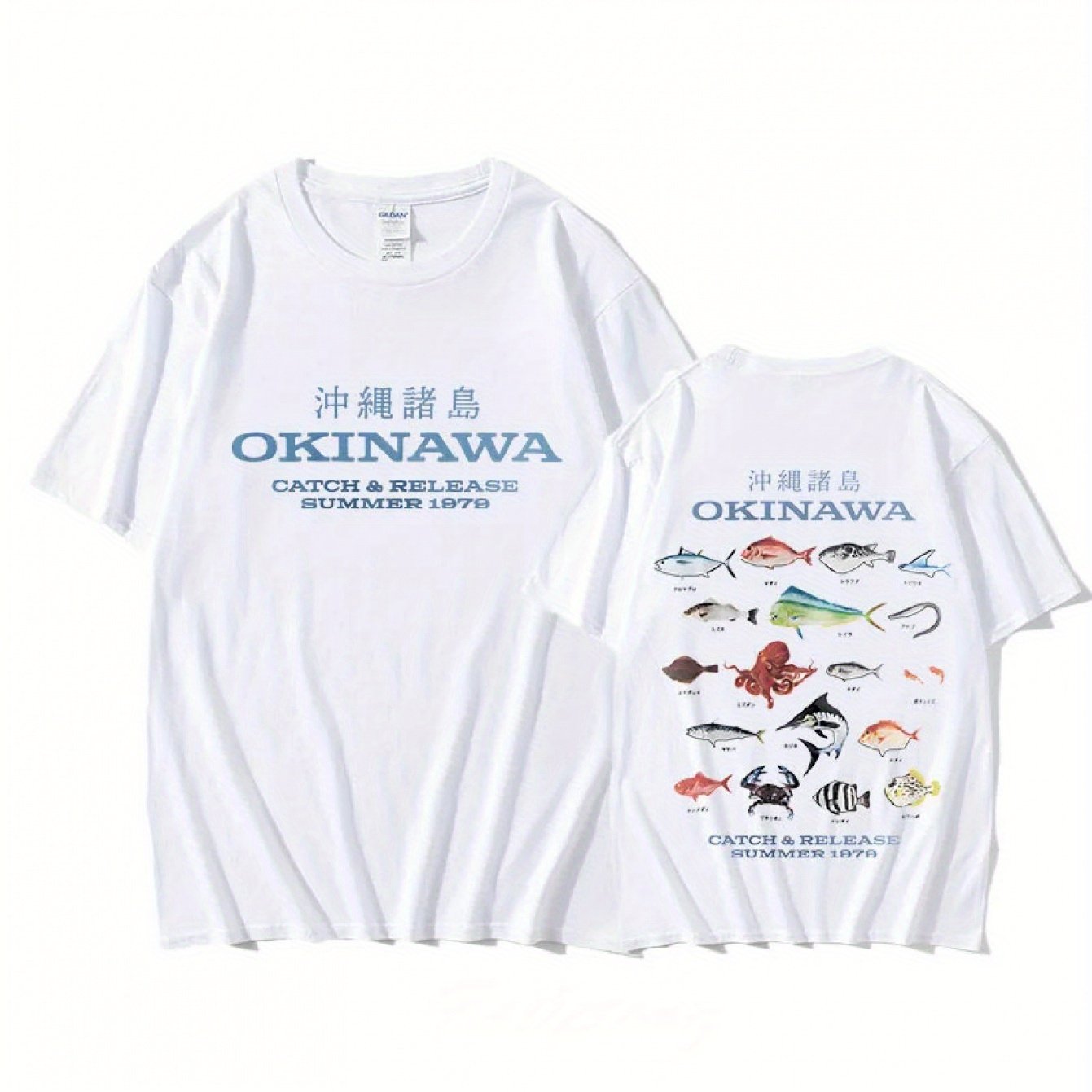 Men's Graphic T-shirt - Casual Short Sleeve Cotton Tee With Colorful Print, Round Neck, Machine Washable, Spring Fit, Fishing Enthusiast Apparel, Gothic Style Shirt, Highquality Cotton