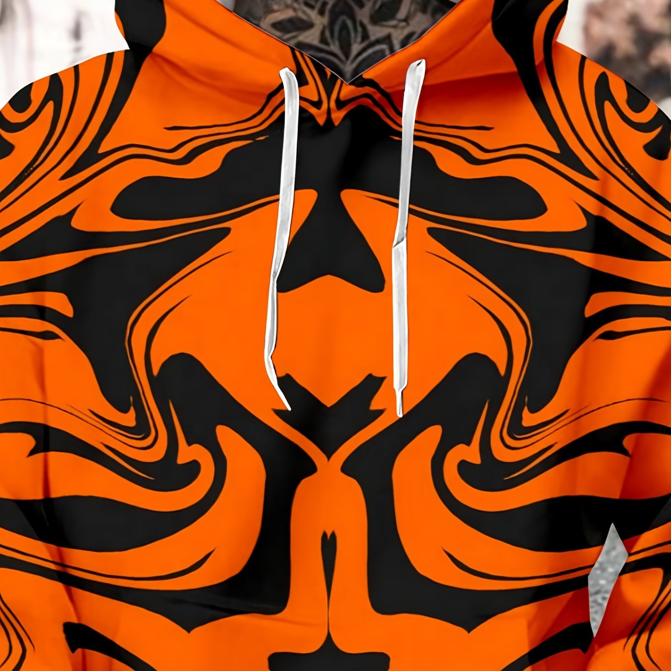 TEMU Men's Oversized Hoodie - A Soft Pullover Sweatshirt With A Pocket, Designed For Plus-size Men, Comfortable For Winter, Suitable For Daily Wear