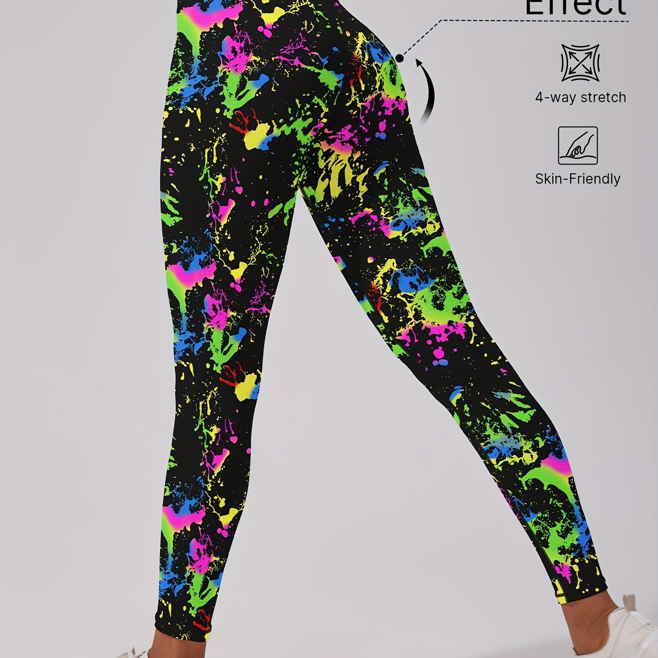E-shop ., Damen-Leggings mit hoher Taille Po-Hebung, Sommer-Langenhose, Jogginghose, Radhose, Fitnesskleidung, hohe Elastizität, weich atmungsaktiv,