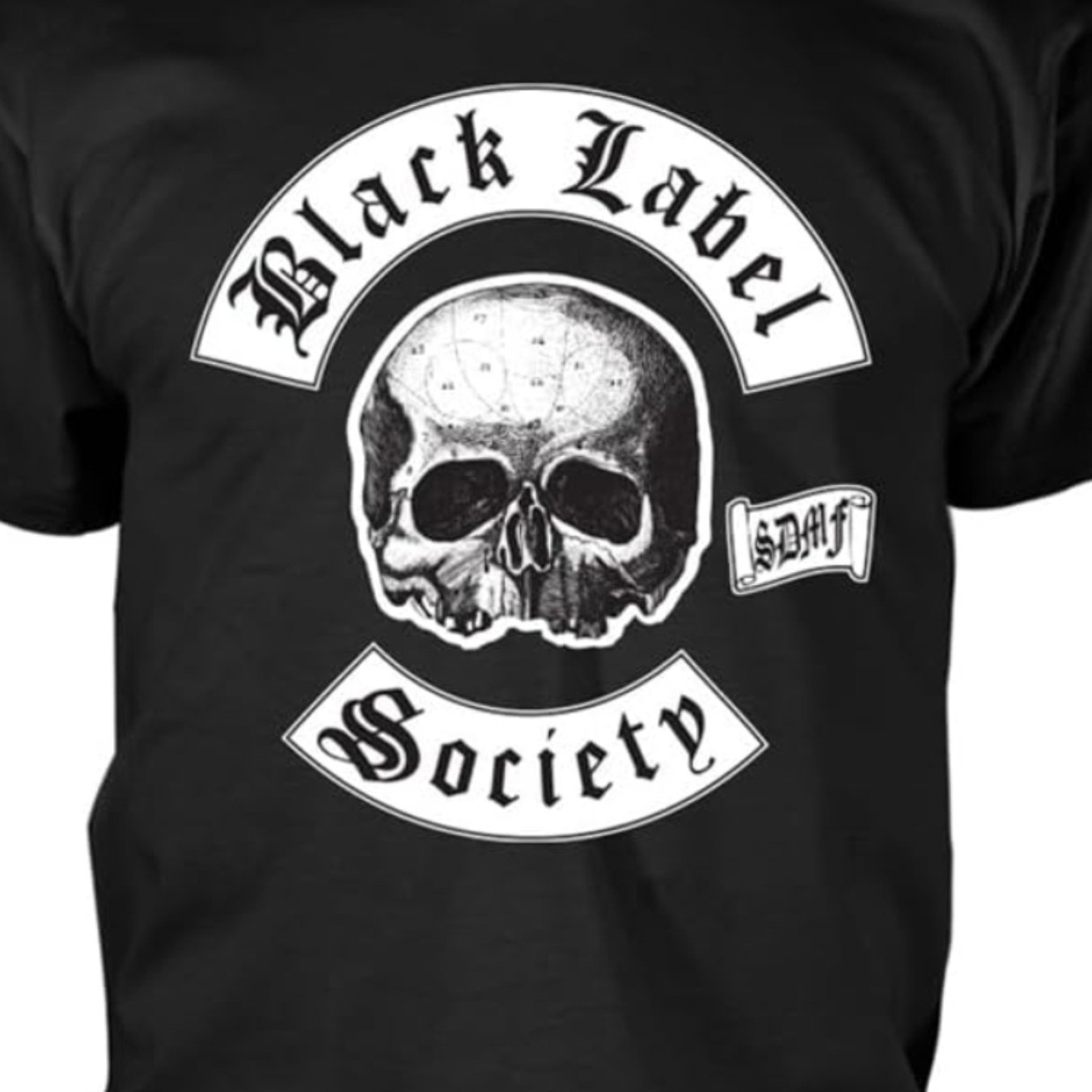 TEMU Men's Graphic T-shirt - Short Sleeve, Crew Neck, Skull & "black Label " Design, Casual Summer Tee For Adults, Plus Size