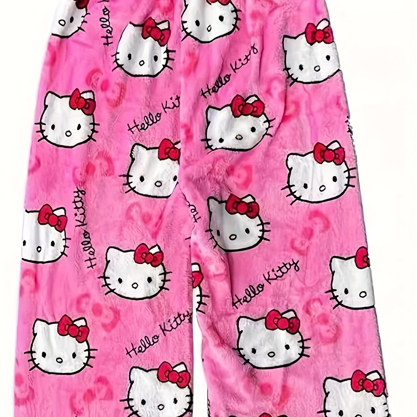 Authorized By For Hello Kitty, This Cozy Kawaii For Hello Kitty Women's Flannel Set Features An Eternal Y2k Style. Soft And Comfortable, Casual Anime Pants Are A Fashionable Gift For Autumn