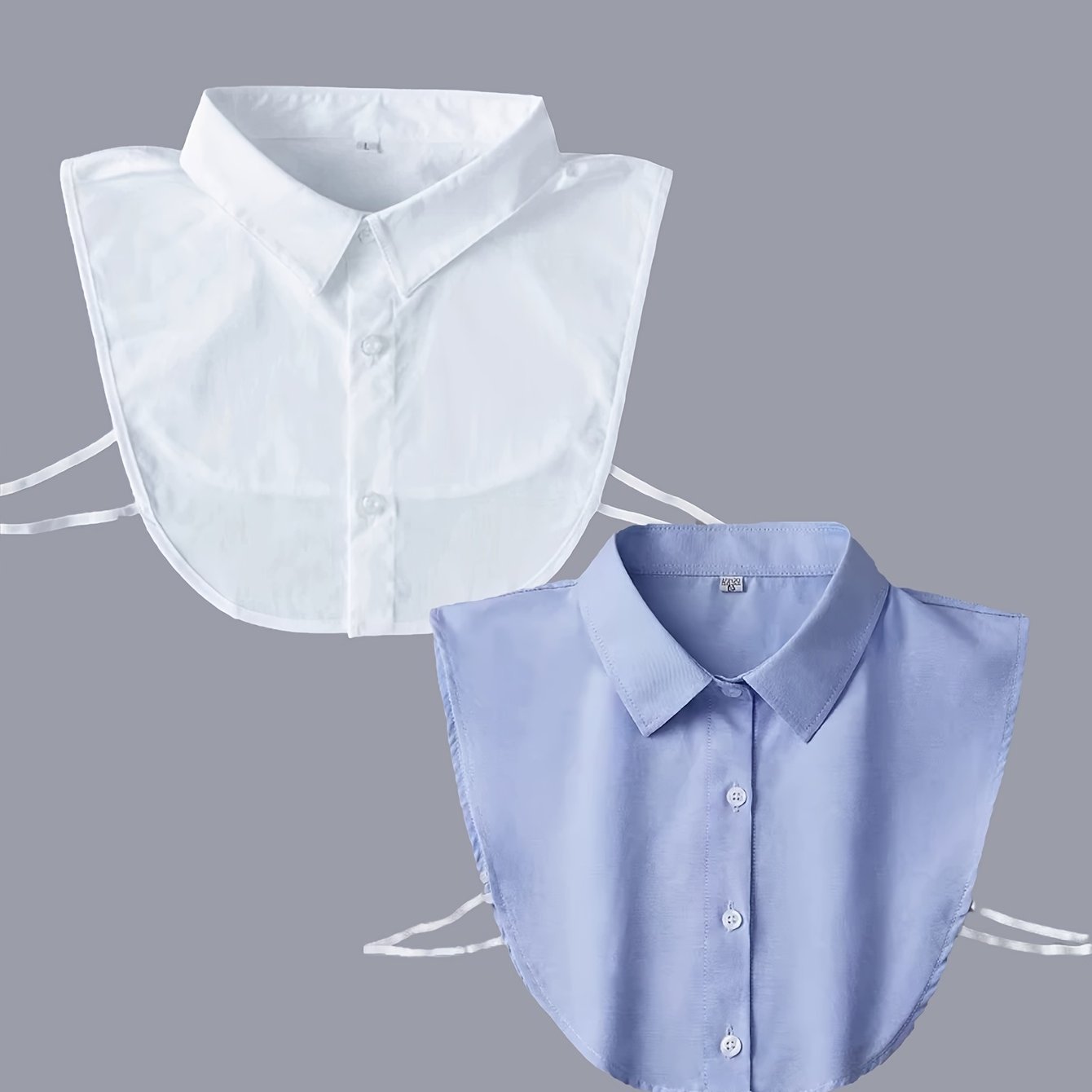 Image of 2pcs Shirt Faux Collar Collar Women's All-match Faux Collar Shirt Collar Decoration Collar Pointed Collar Faux Collar Additions Matching Sweater