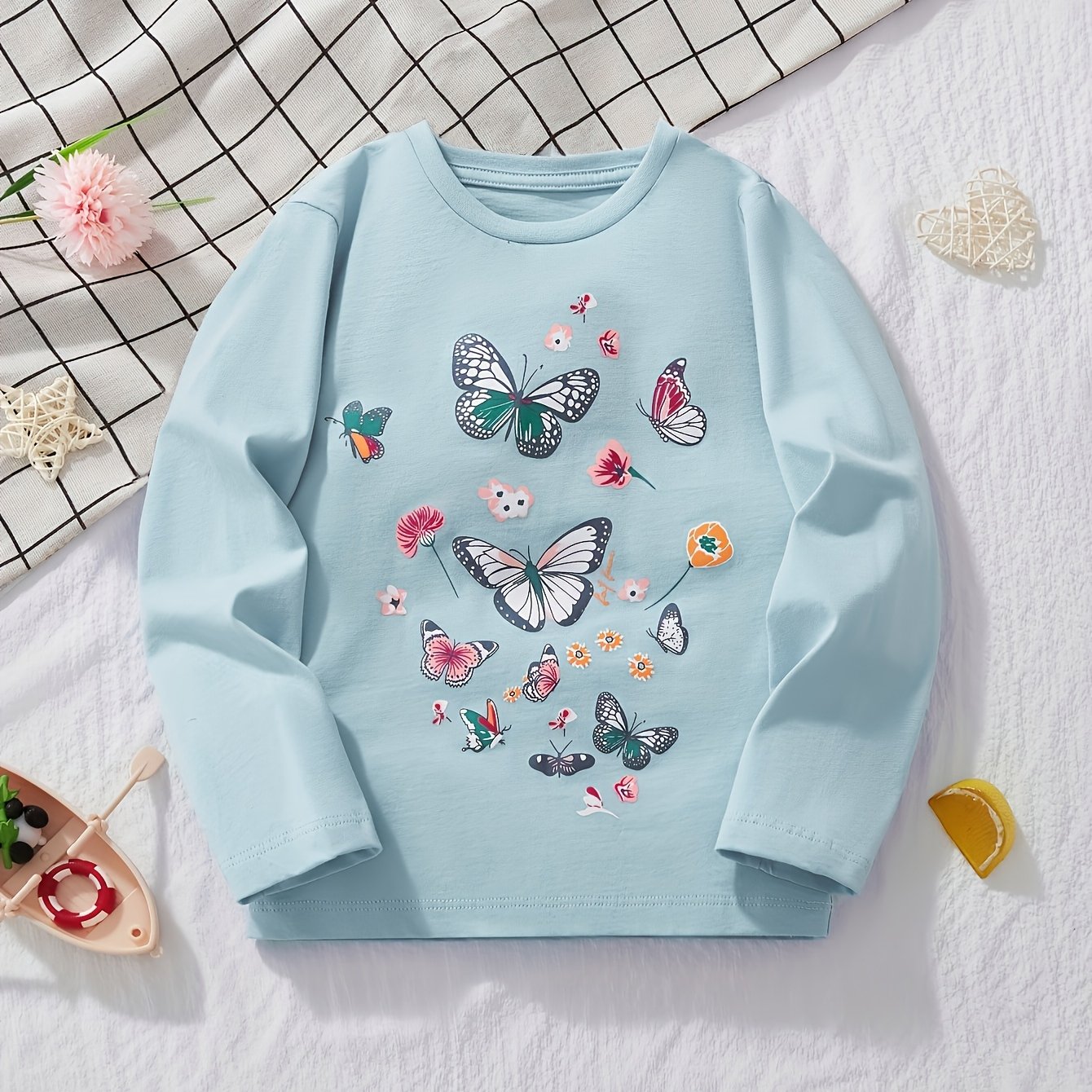 Children's Long-sleeve T-shirt With Print, Simple And Trendy Autumn Fashion Top